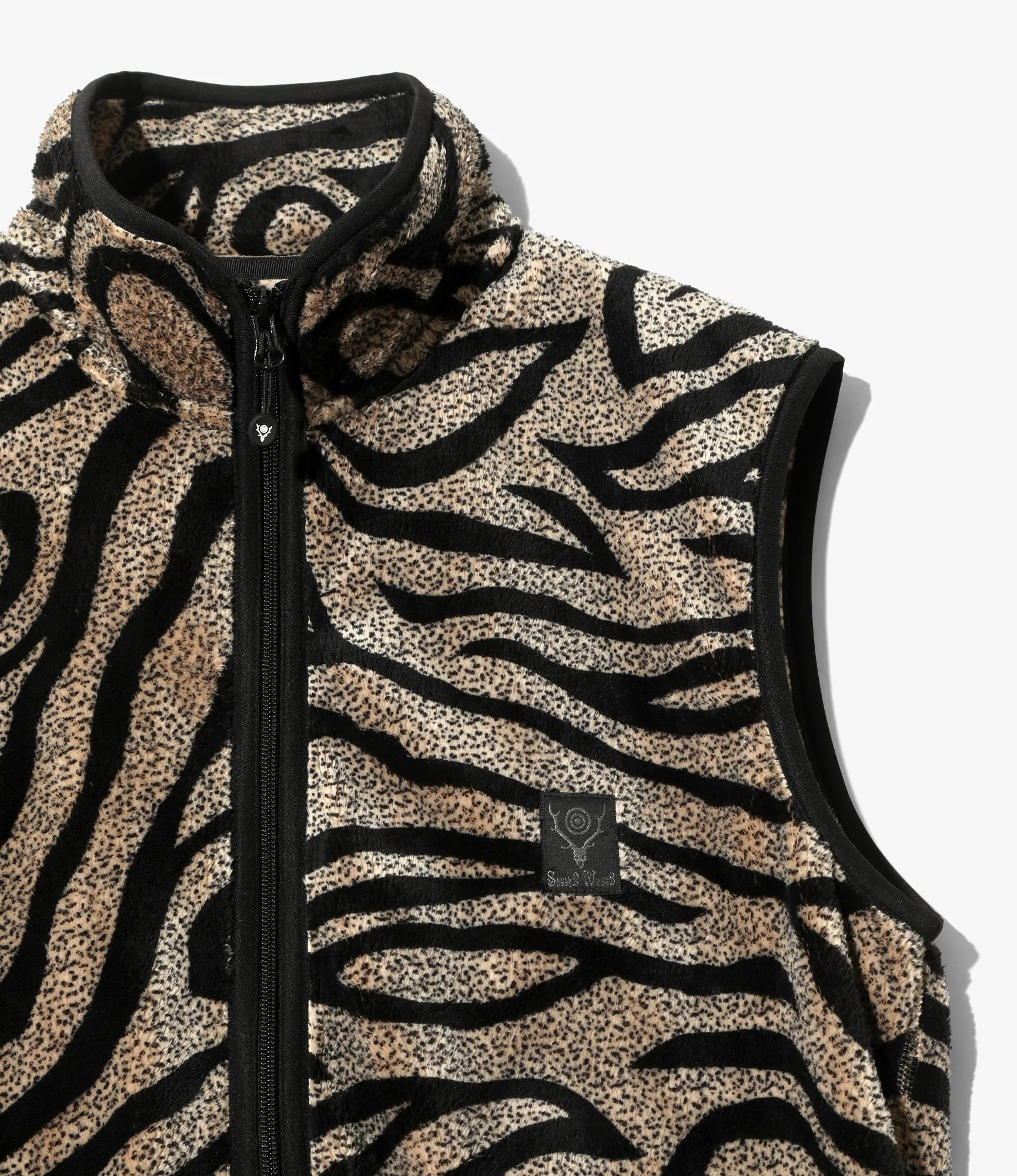 Piping Vest - Beige - Poly Fleece / Printed sold by South2West8 product image thumbnail 2