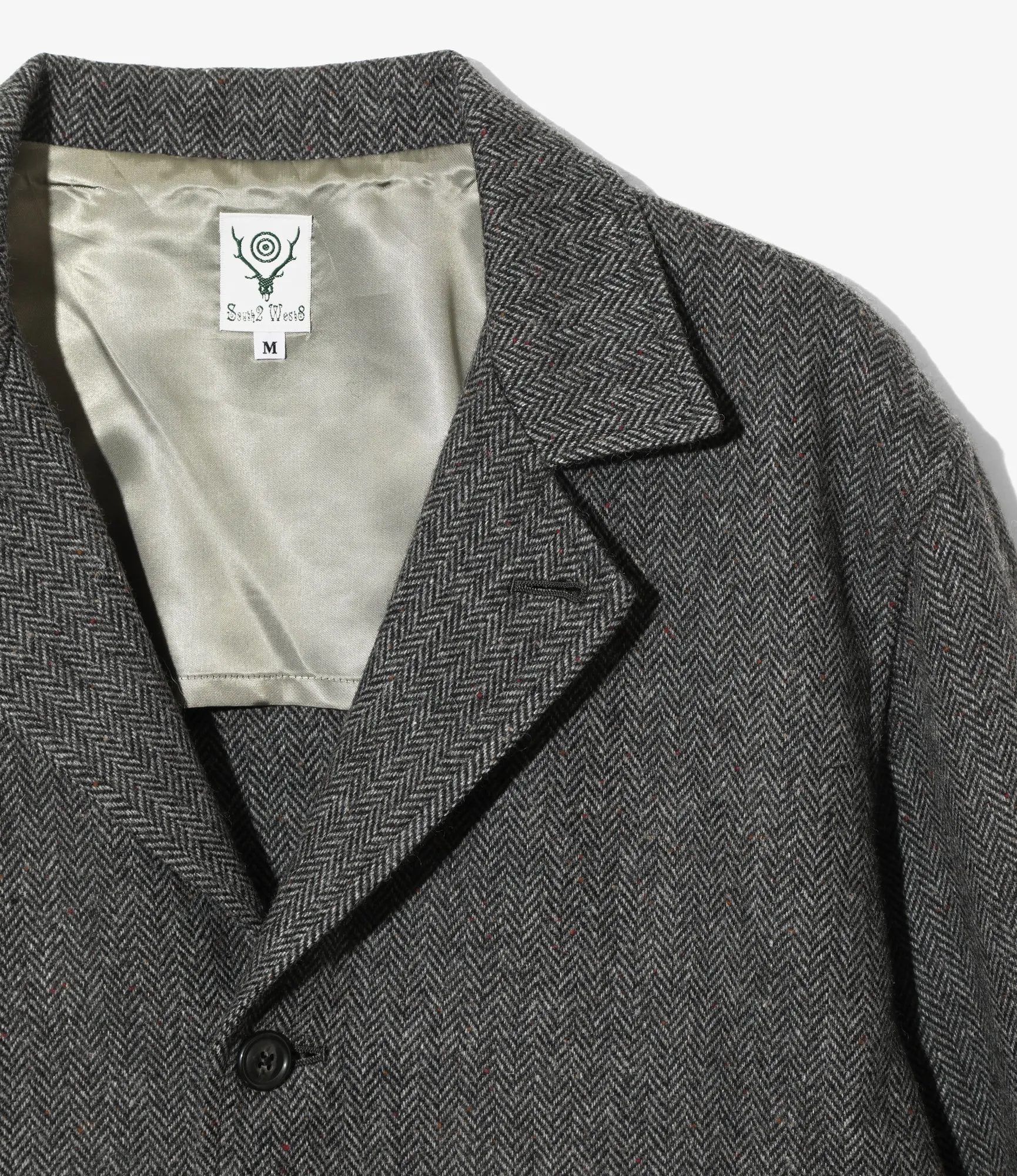 Pen Jacket - Grey - Wool Nep Tweed sold by South2West8 product image thumbnail 2