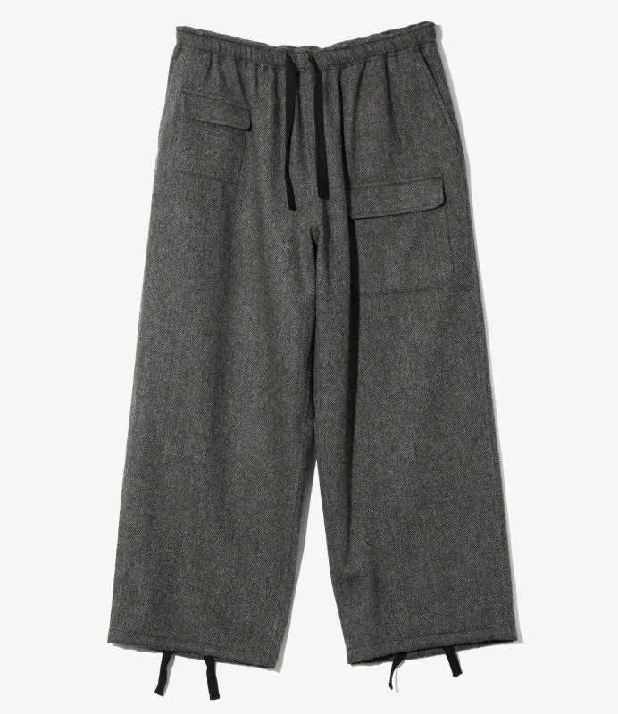 String Balloon Pant - Grey - Wool Nep Tweed sold by South2West8