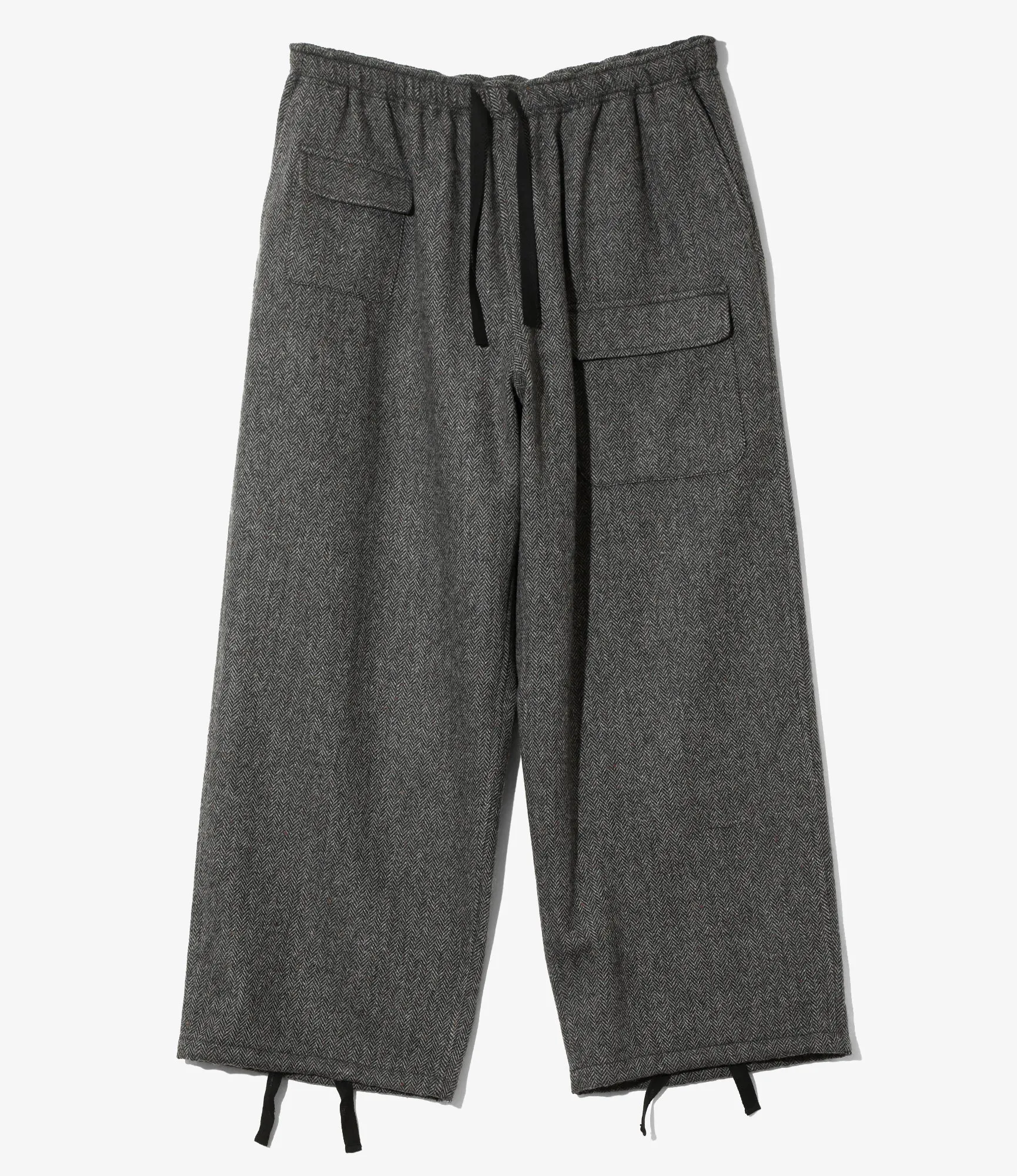 String Balloon Pant - Grey - Wool Nep Tweed sold by South2West8