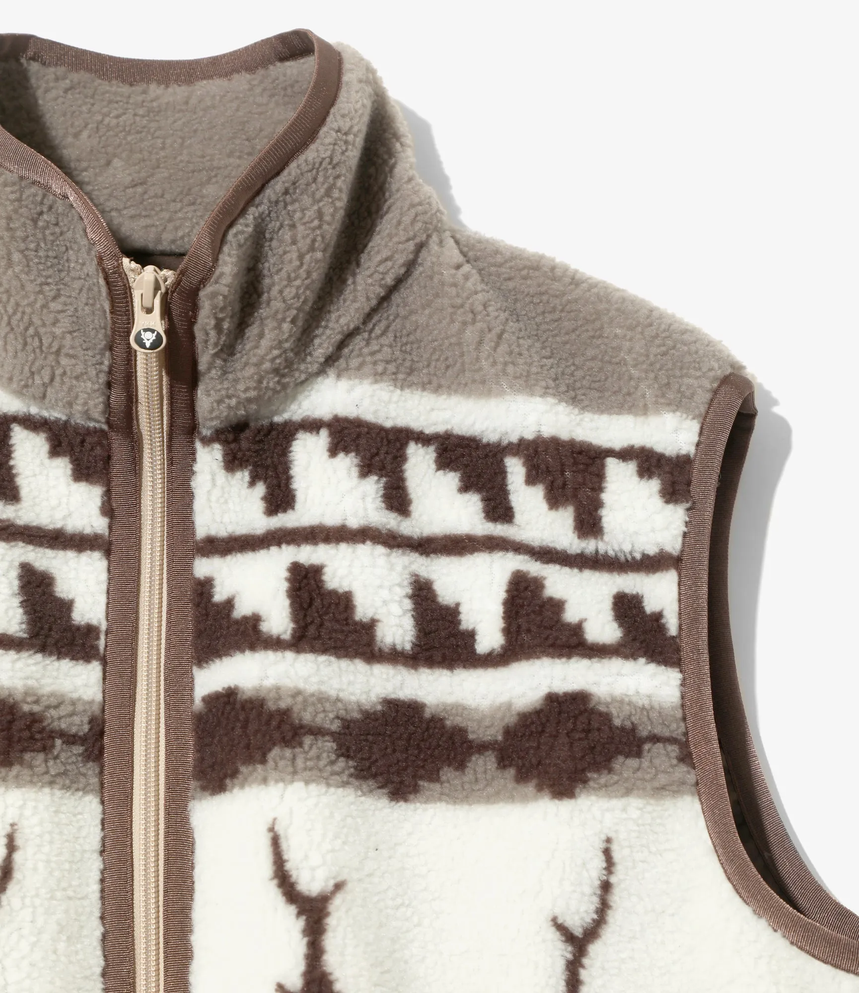 Piping Vest - Beige - Poly Boa Jq. sold by South2West8 product image thumbnail 2