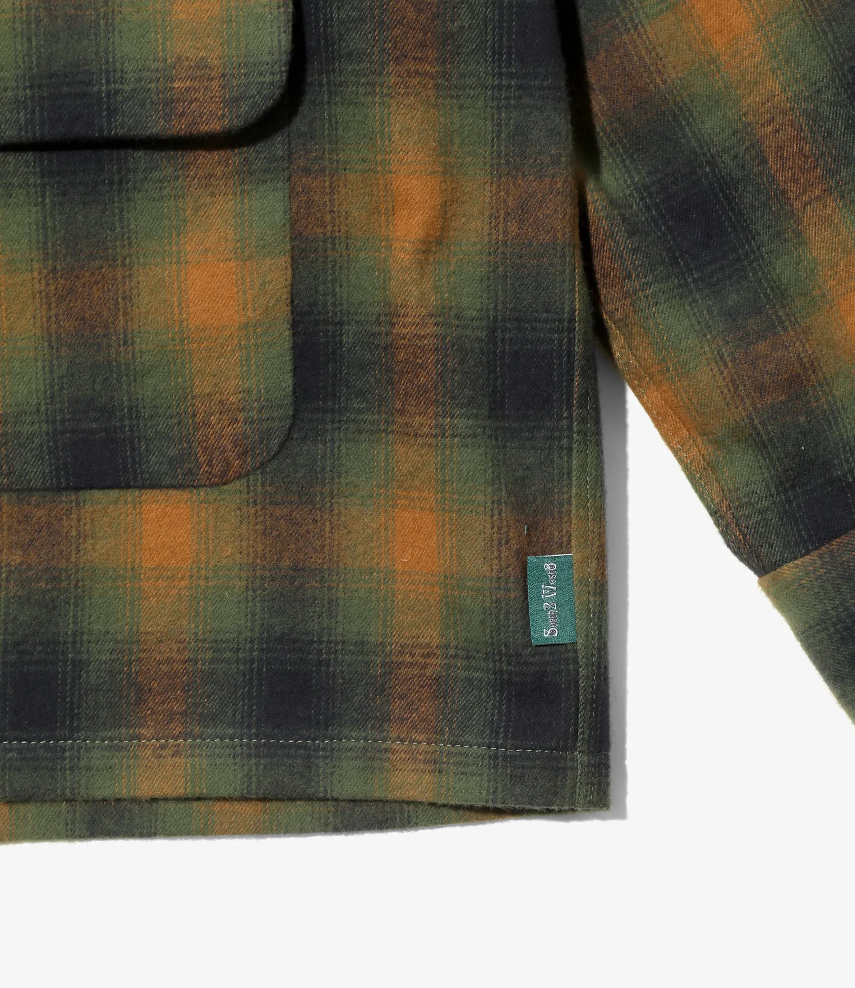 6 Pocket Shirt - Green - Cotton Plaid sold by South2West8 product image thumbnail 4