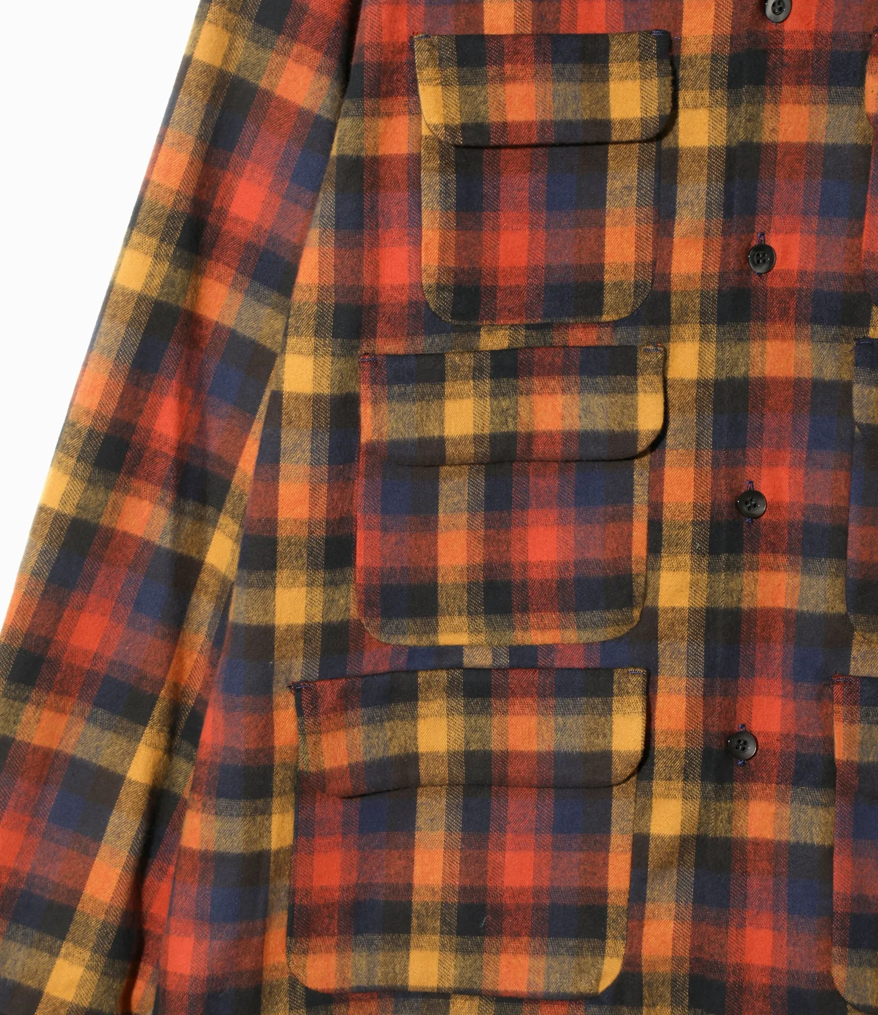 6 Pocket Shirt - Red - Cotton Plaid sold by South2West8 product image thumbnail 3
