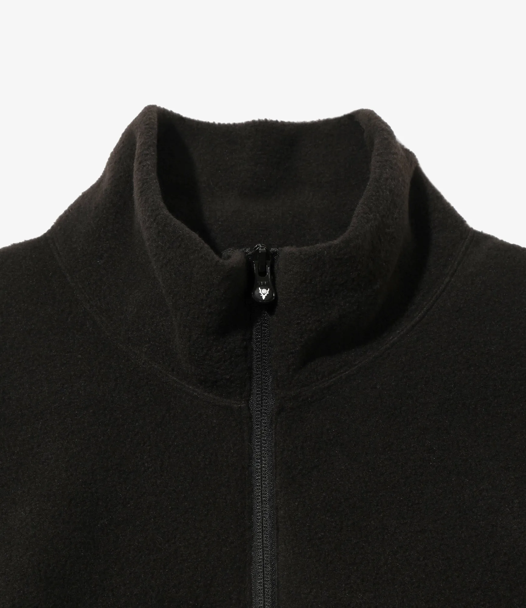 Half Zipped Shirt - Black - Poly Fleece sold by South2West8 product image thumbnail 2