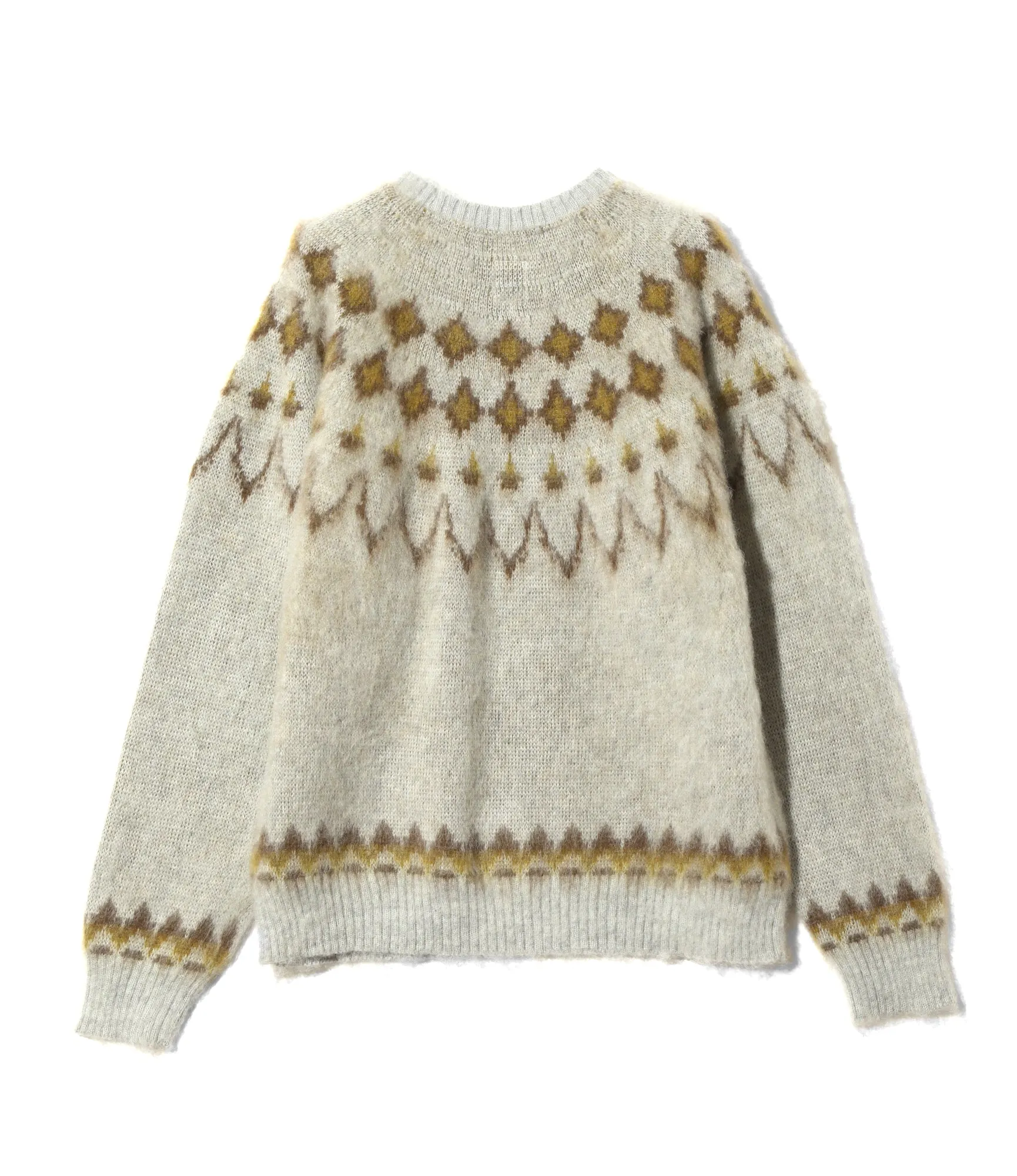 Mohair Crew Neck Sweater - Ice Grey - Nordic Skull sold by South2West8 product image thumbnail 4