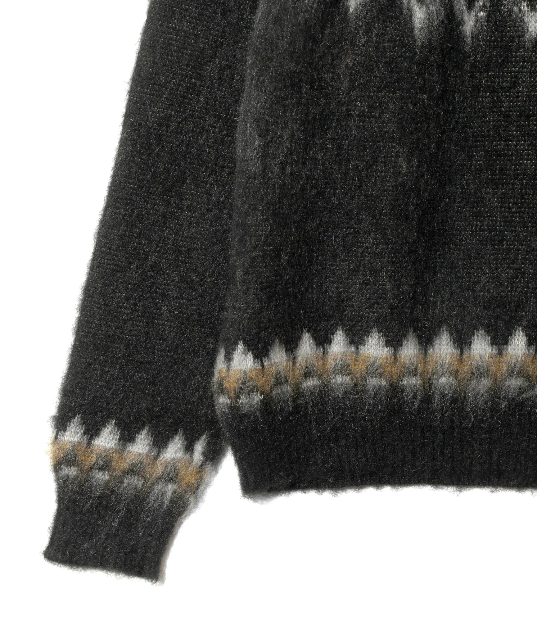 Mohair Crew Neck Sweater - Black - Nordic Skull sold by South2West8 product image thumbnail 3