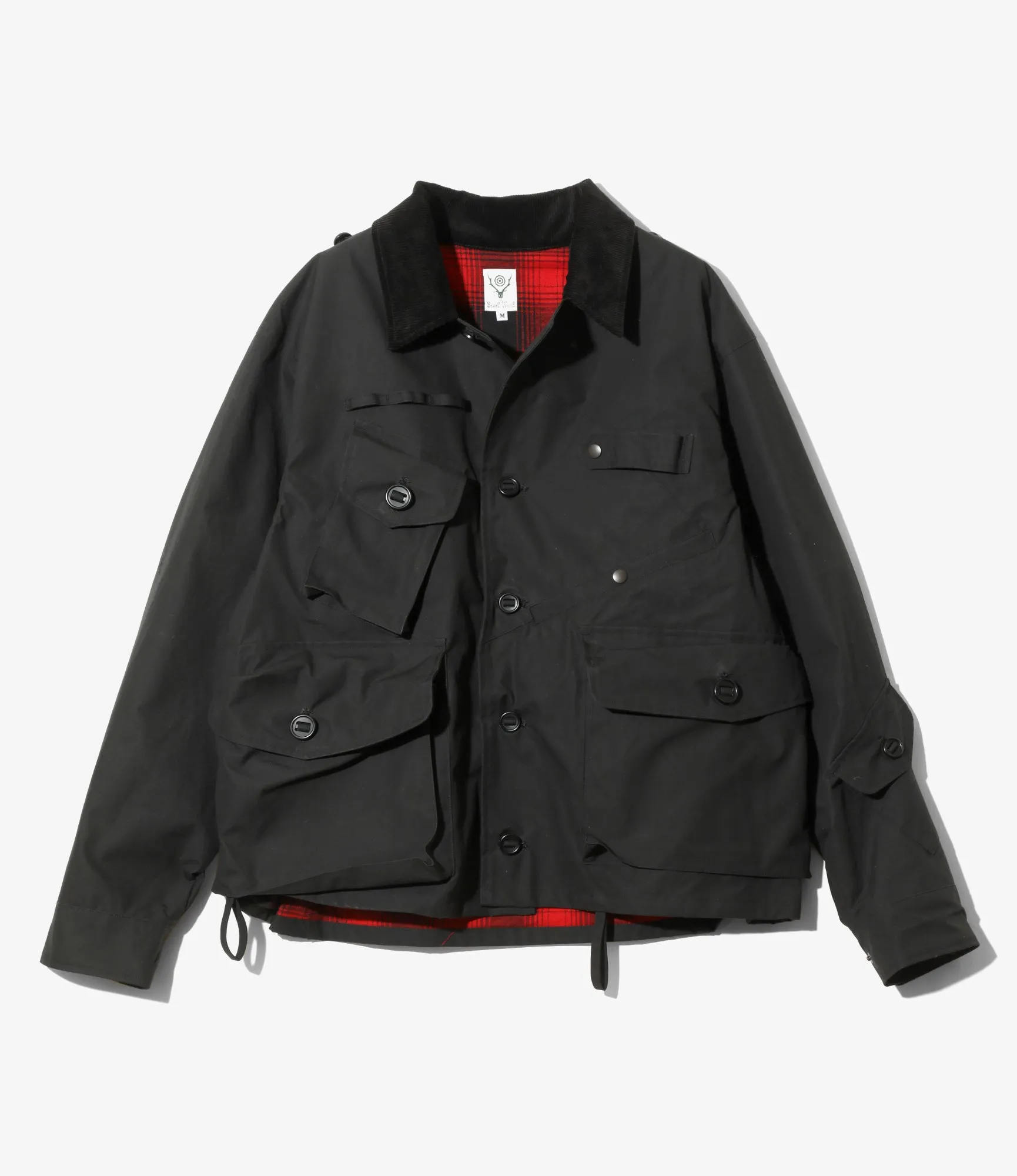 Tenkara Shirt Jacket - Black - Waxed Cotton sold by South2West8