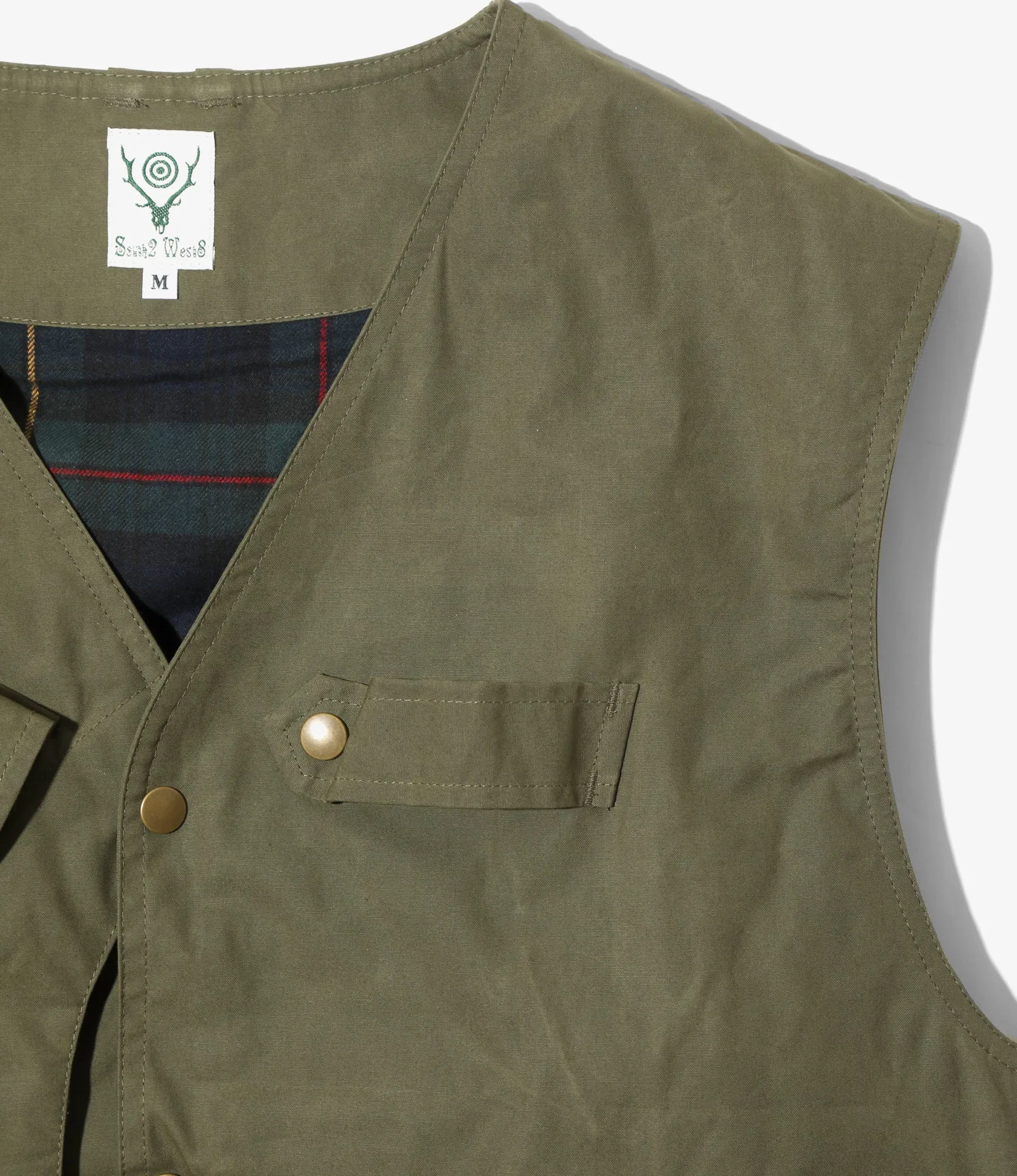 Tenkara Vest - Olive - Waxed Cotton sold by South2West8 product image thumbnail 2