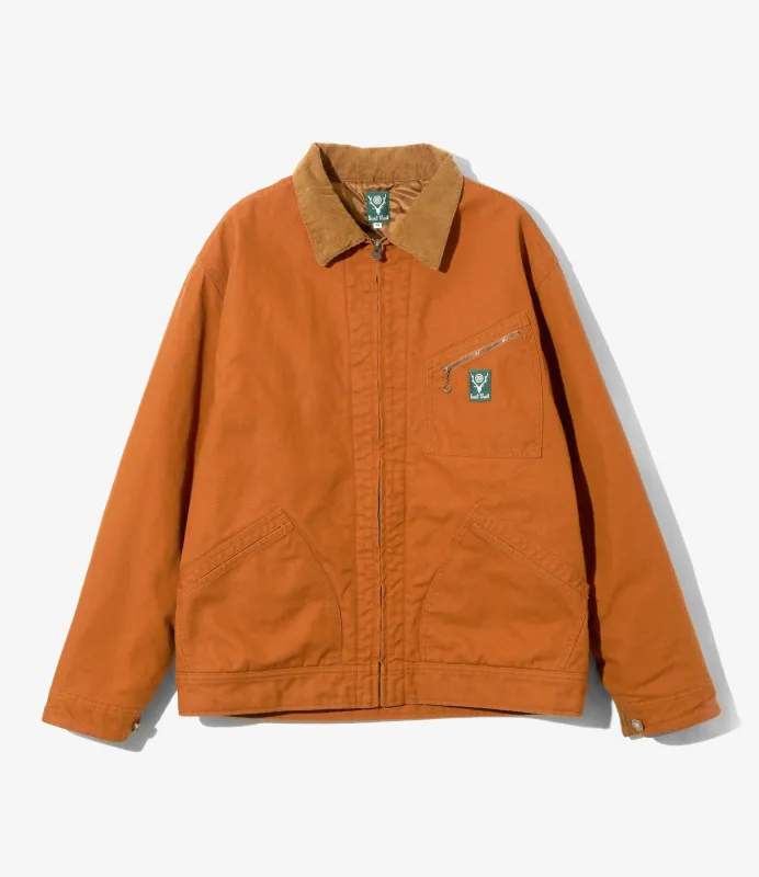 Work Jacket - Brick - 11.5oz Cotton Canvas sold by South2West8