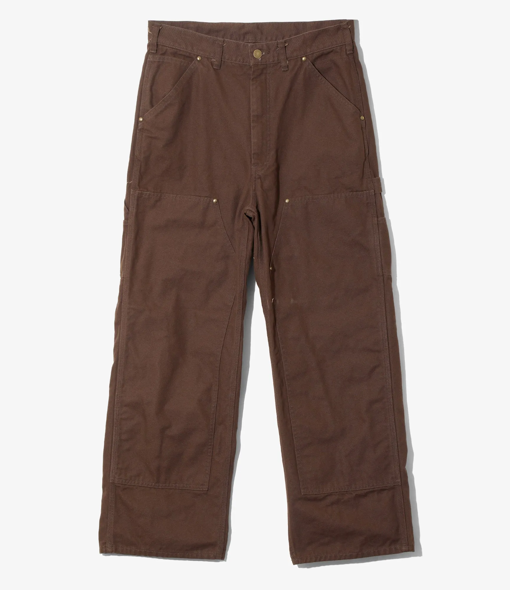 Double Knee Painter Pant - Brown - 11.5oz Cotton Canvas sold by South2West8