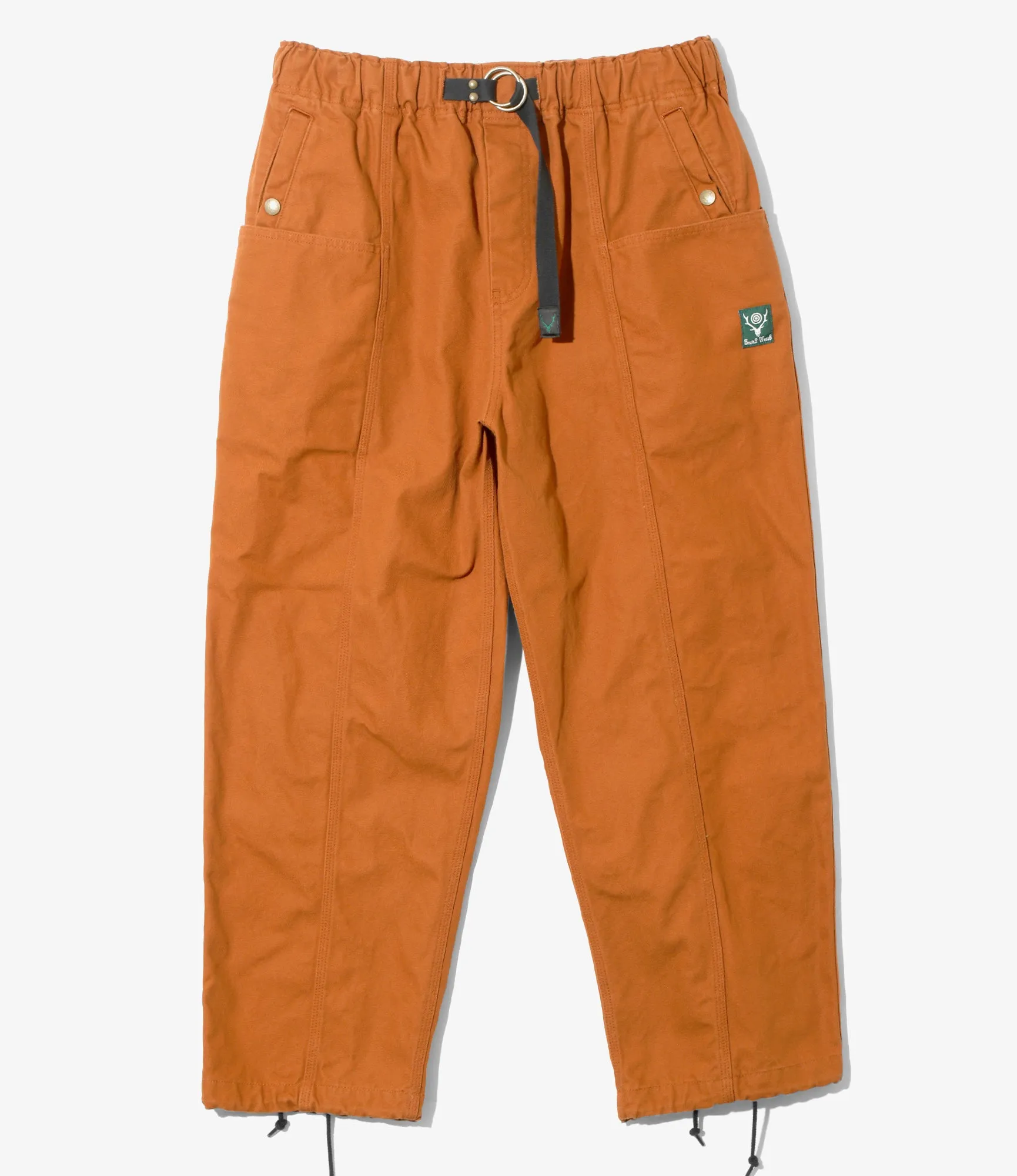 Belted C.S.Pant - Brick - 11.5oz Cotton Canvas sold by South2West8