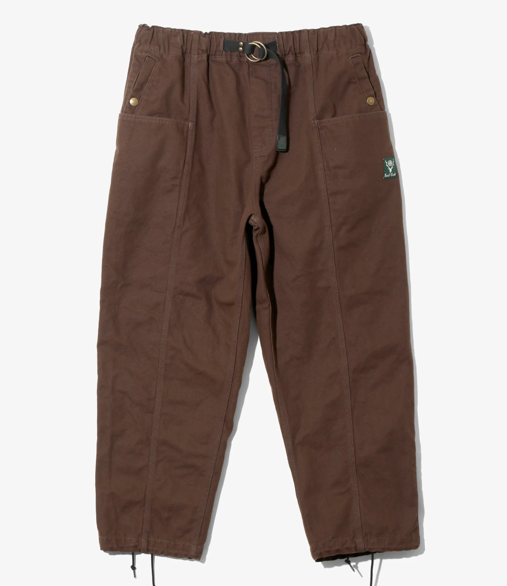 Belted C.S.Pant - Brown - 11.5oz Cotton Canvas sold by South2West8