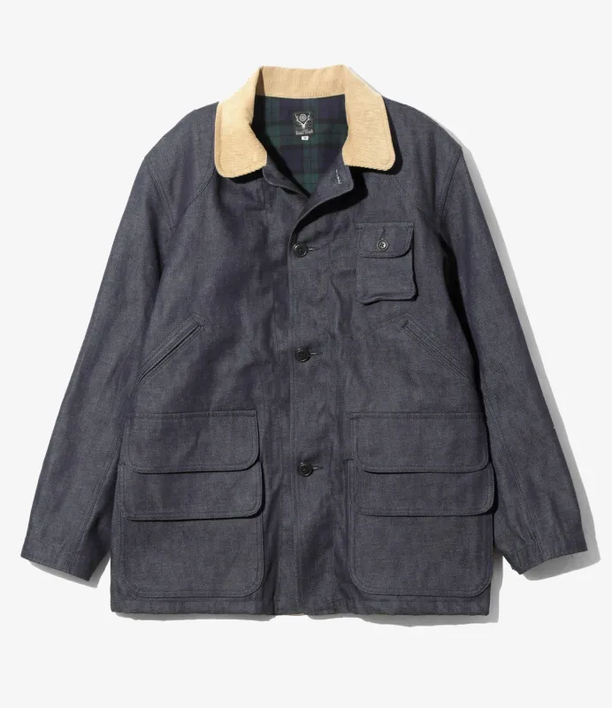 Hunting Jacket - Indigo - 12oz Denim sold by South2West8