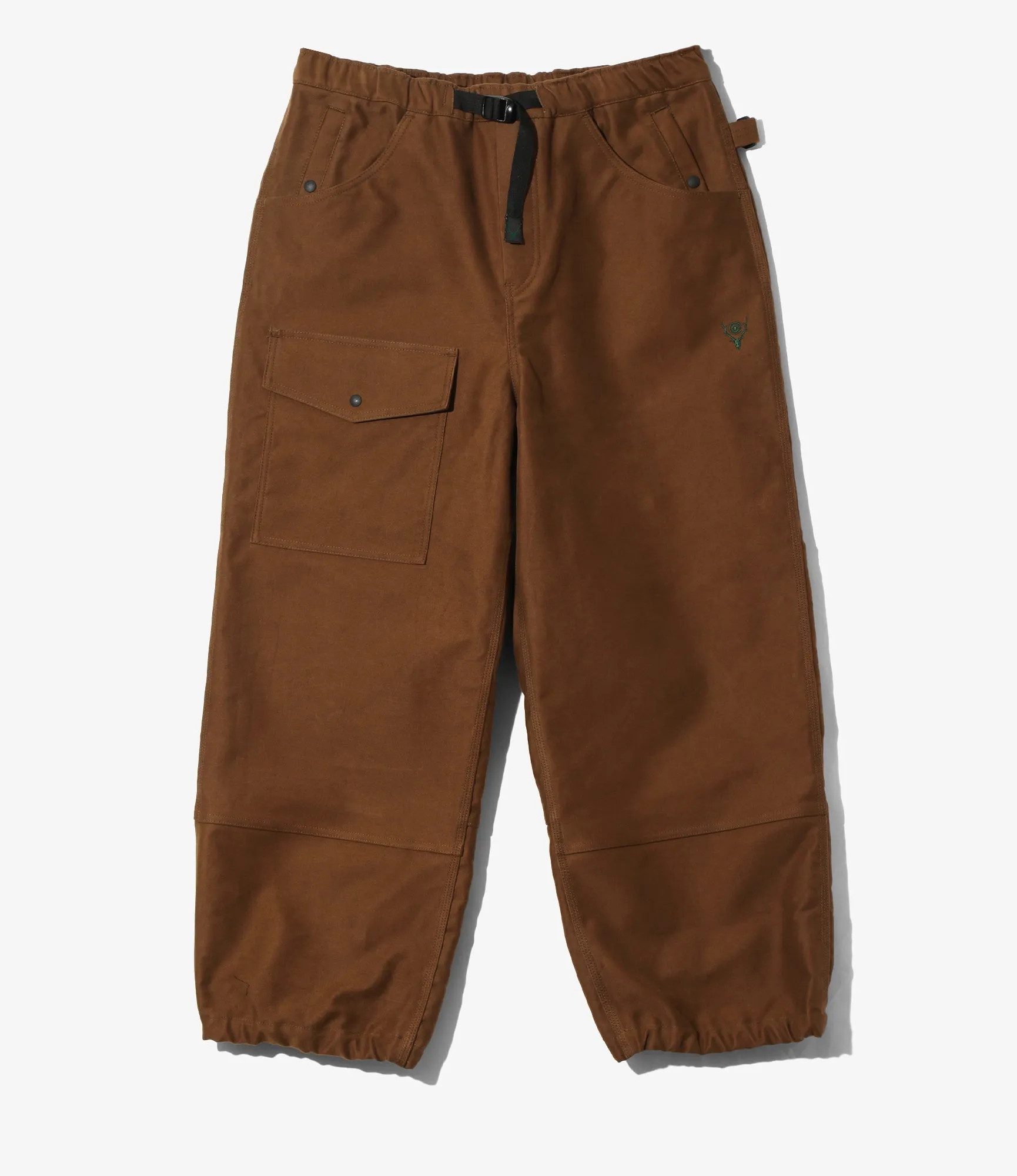 Belted O.P.P. Pant - Brown - Heavy Moleskin sold by South2West8