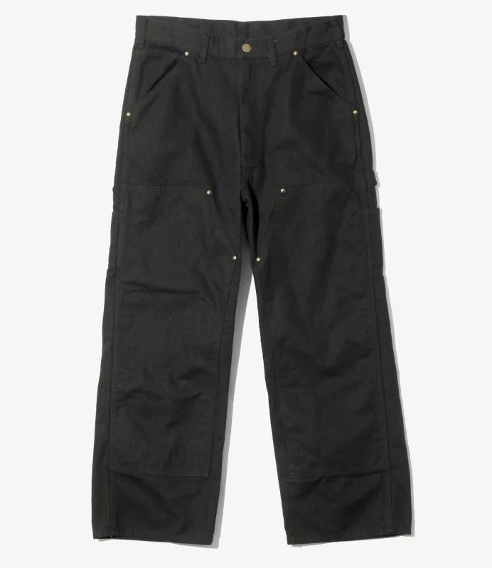 Double Knee Painter Pant - Black - 11.5oz Cotton Canvas sold by South2West8