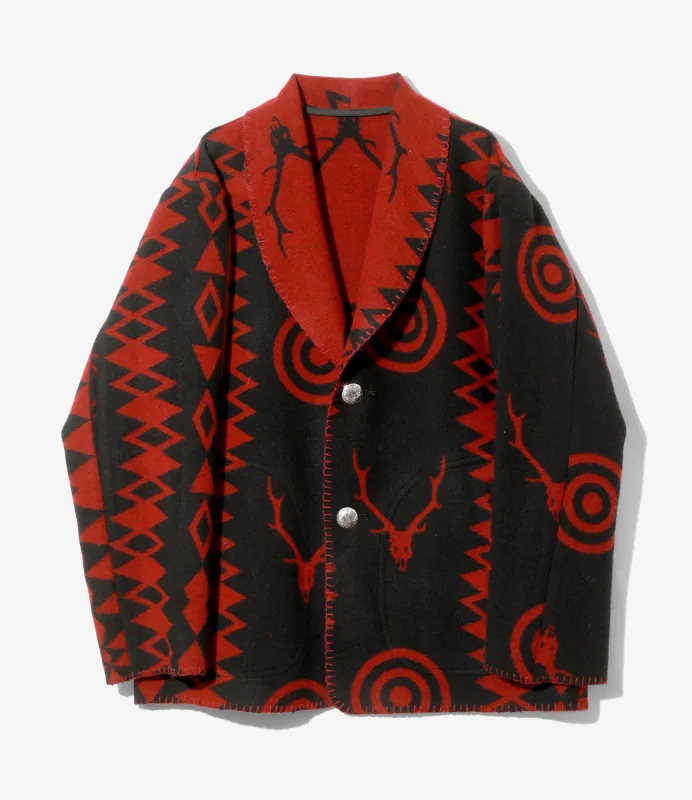 Shawl Collar Jacket - Red - W/CA Blanket sold by South2West8