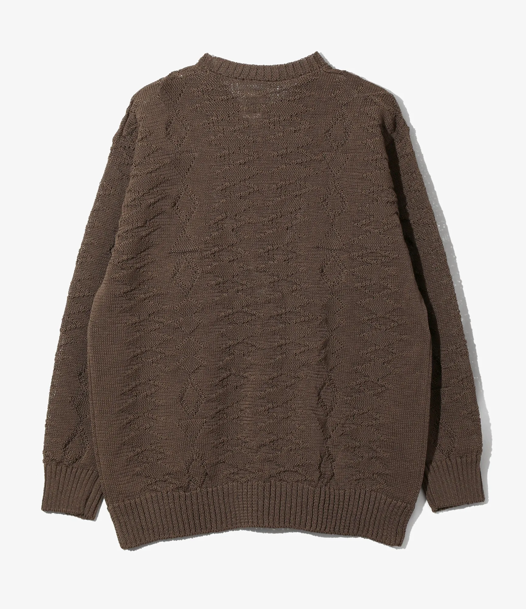 Crew Neck Sweater - Brown - Native Pattern sold by South2West8 product image thumbnail 3