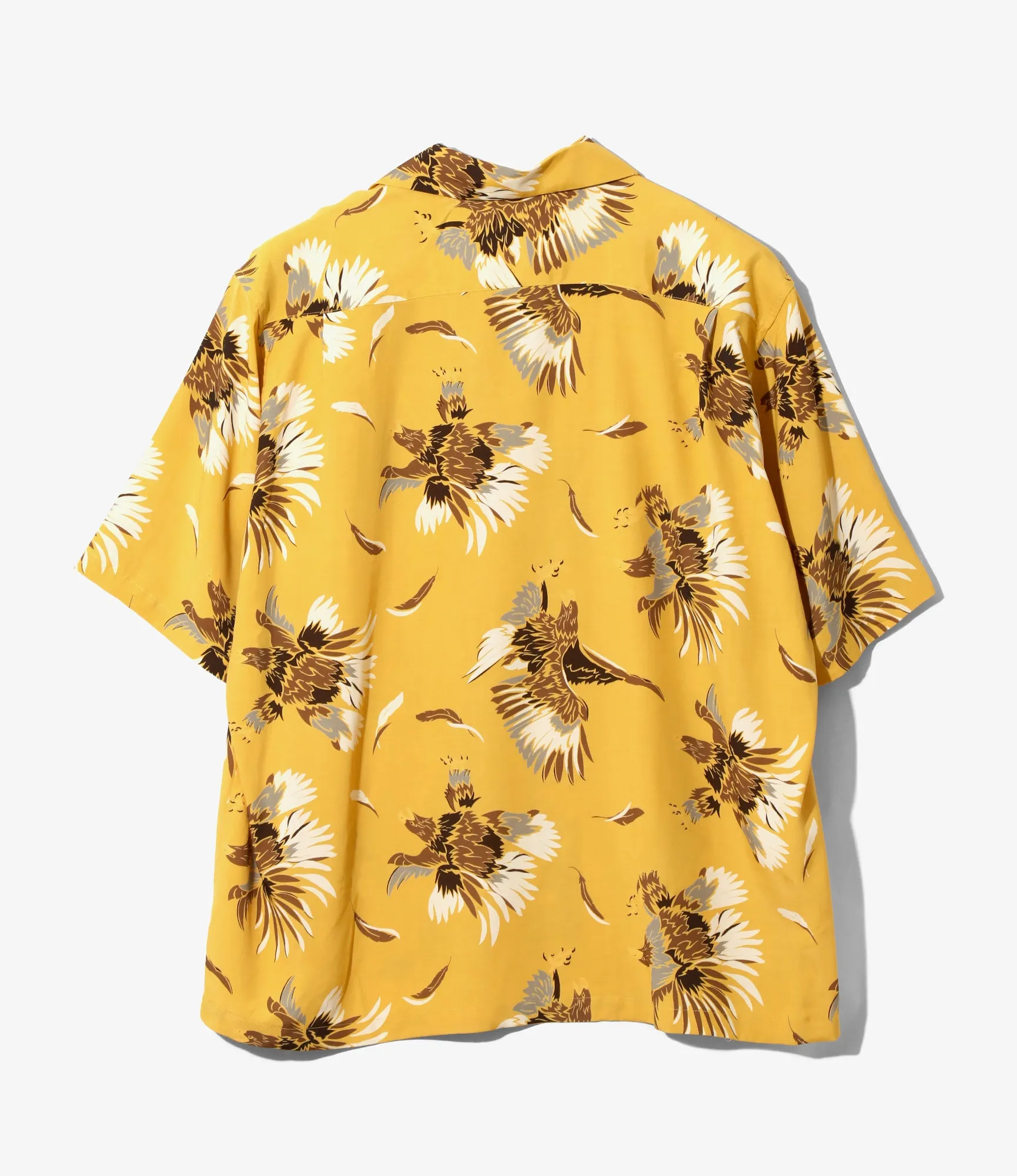S/S Open Collar Shirt - Yellow - Eagle sold by South2West8 product image thumbnail 3