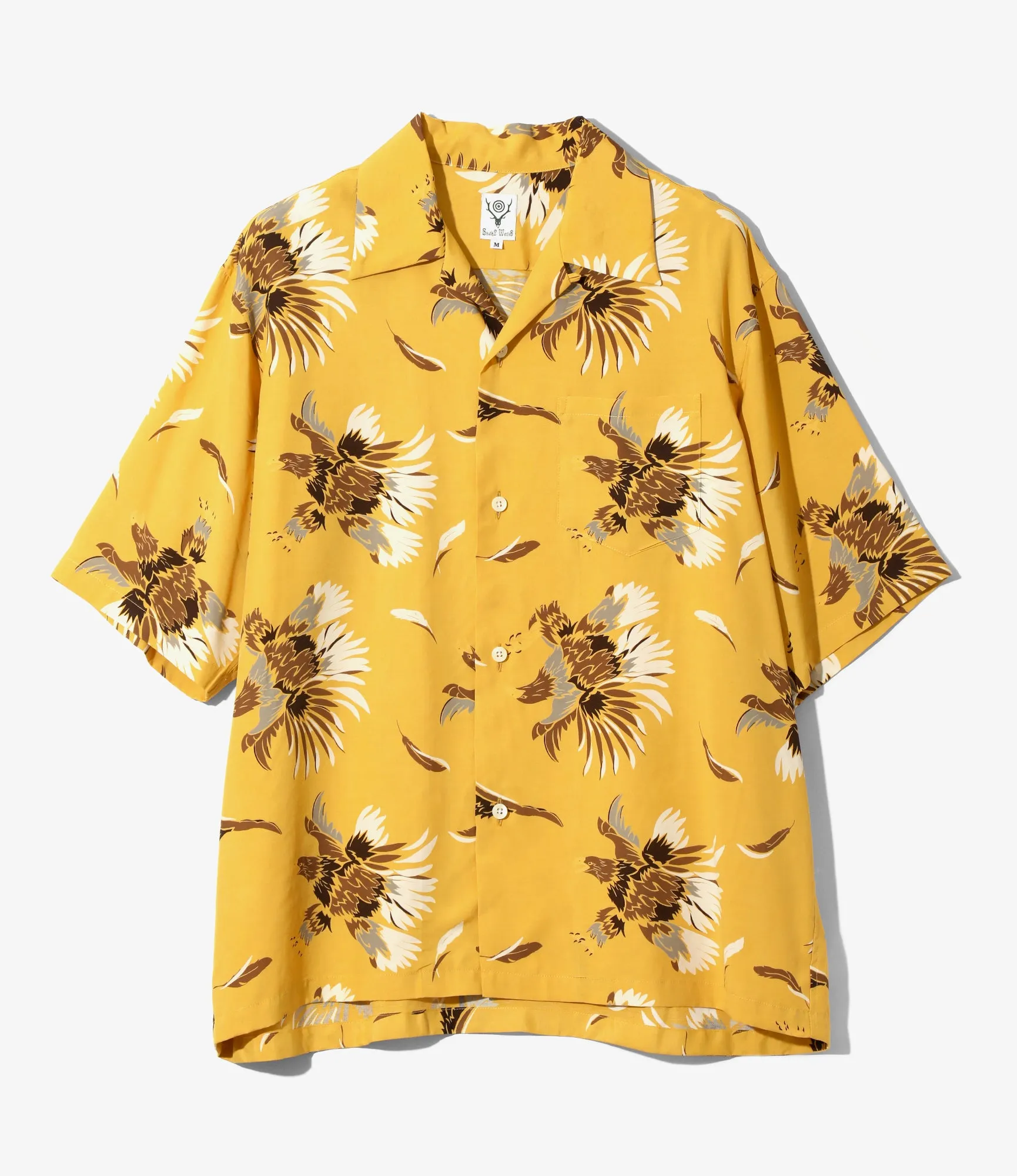 S/S Open Collar Shirt - Yellow - Eagle sold by South2West8