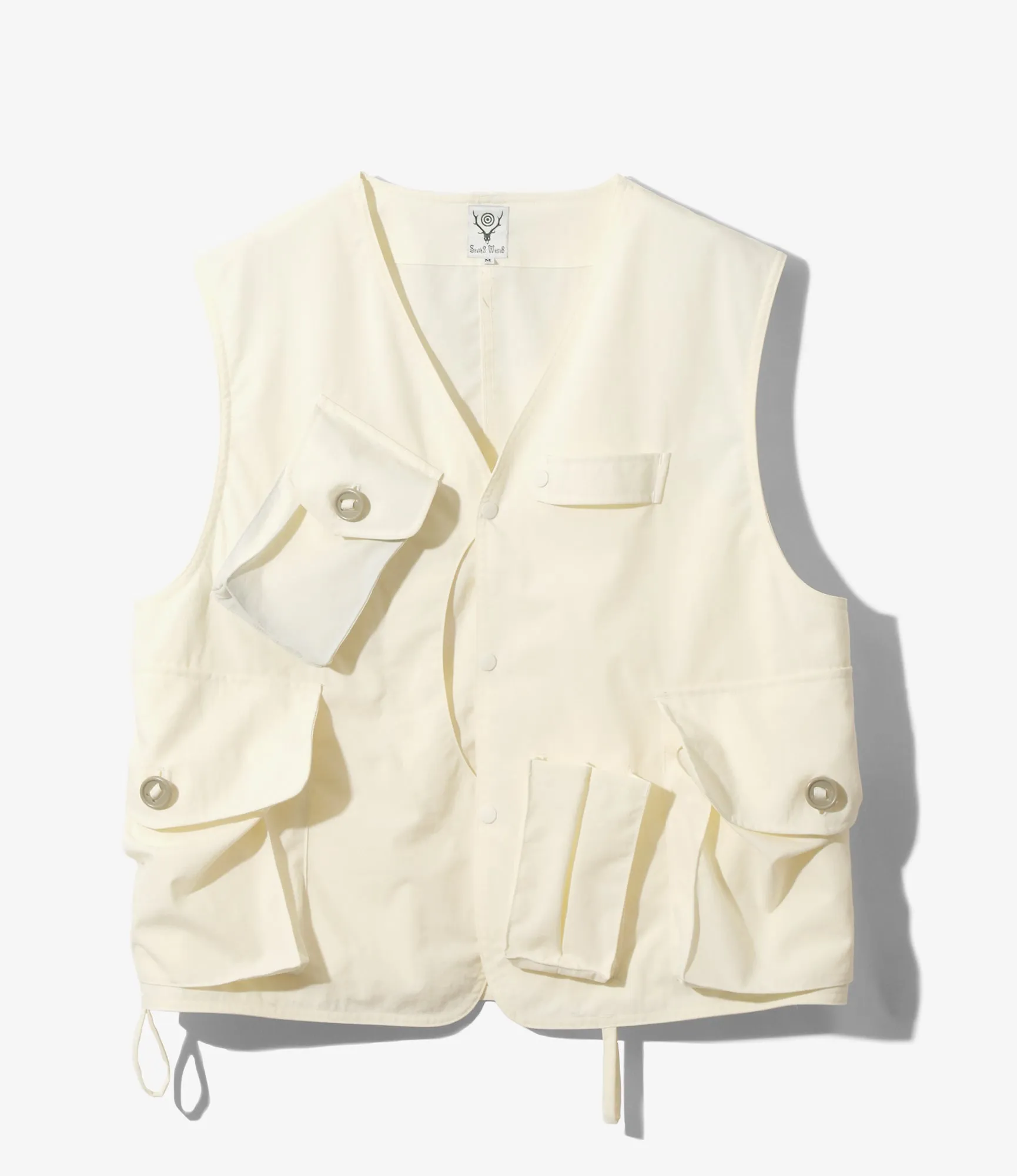 Tenkara Vest - Ivory - Nylon OX sold by South2West8