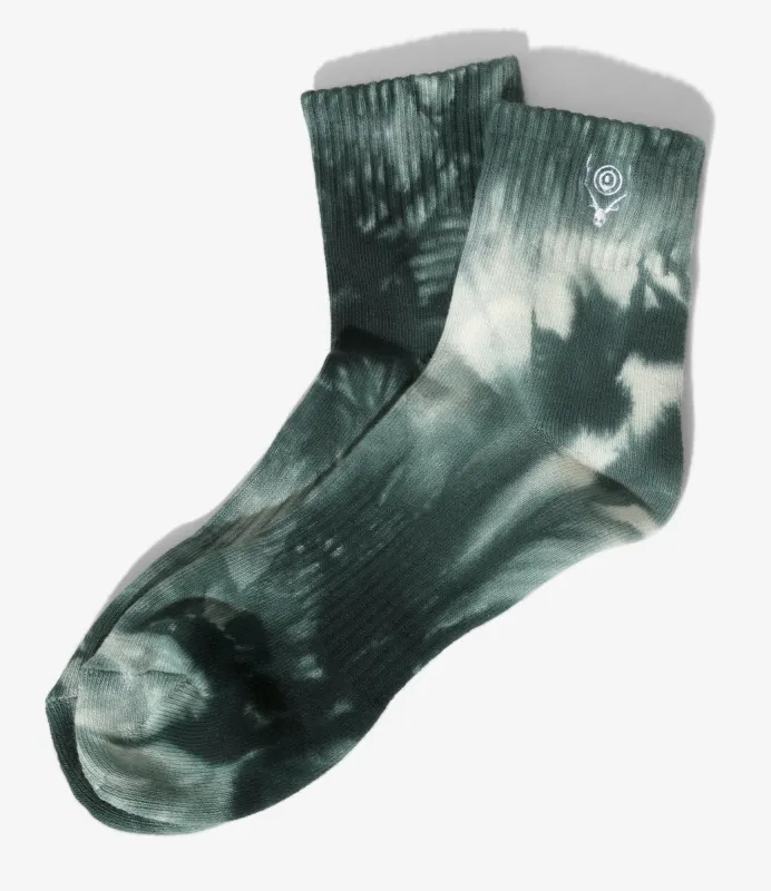 Socks - Green - Tie-Dye made by South2West8