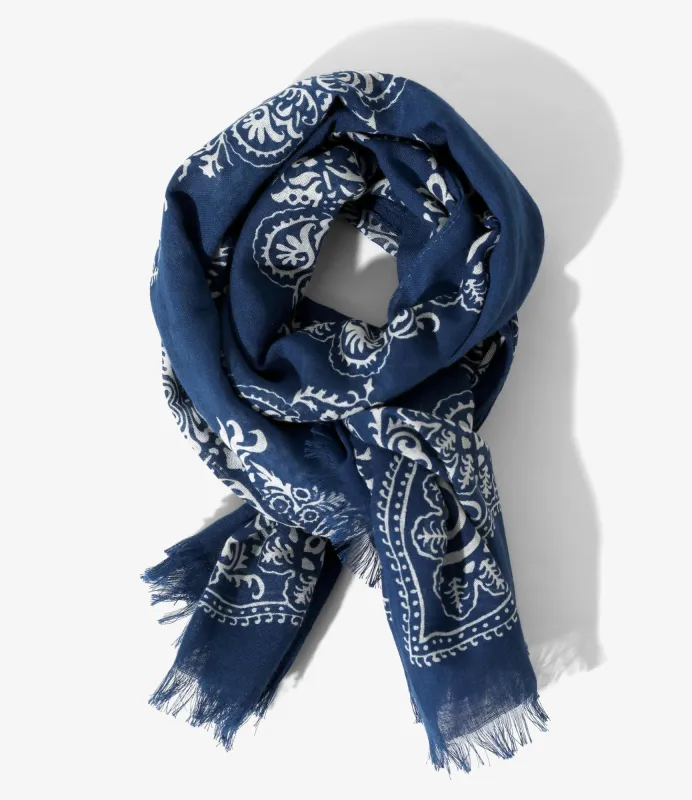 Stole - Navy - Cotton Gauze made by South2West8