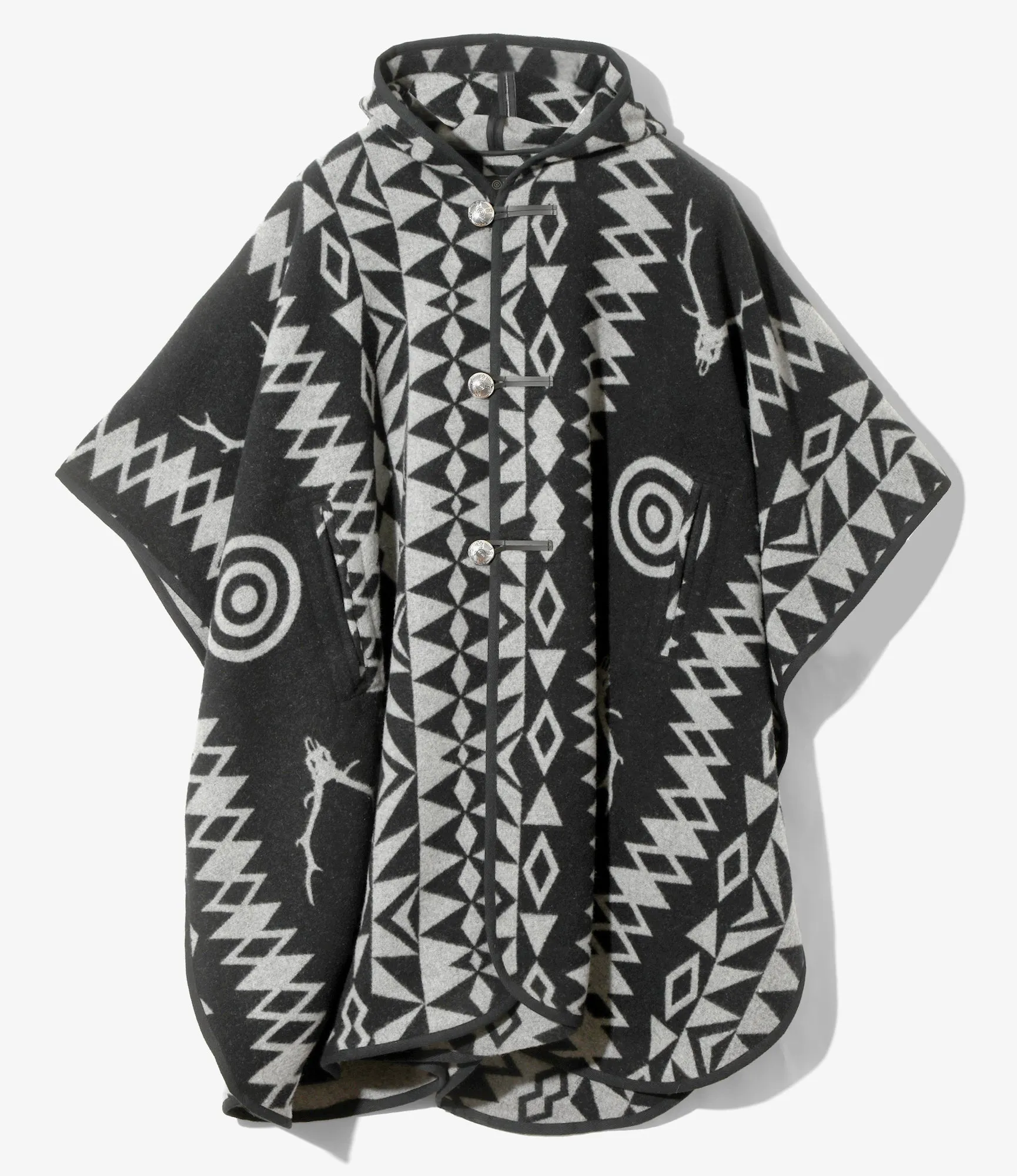 Poncho - Grey - W/CA Blanket sold by South2West8