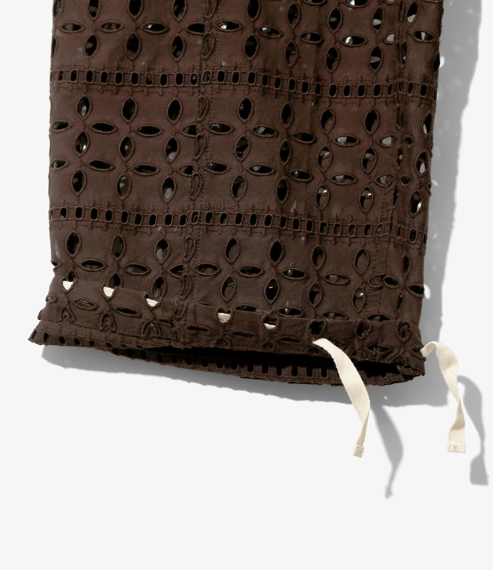 Women's Army String Pant - Dk.Brown - Cutwork Embroidery sold by South2West8 product image thumbnail 3