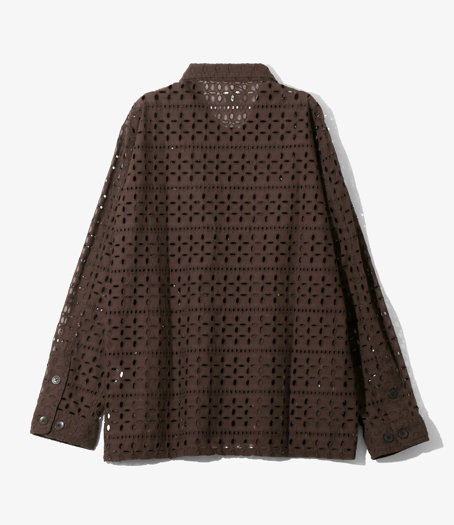 Smokey Shirt - Dk.Brown - Cutwork Embroidery sold by South2West8 product image thumbnail 4
