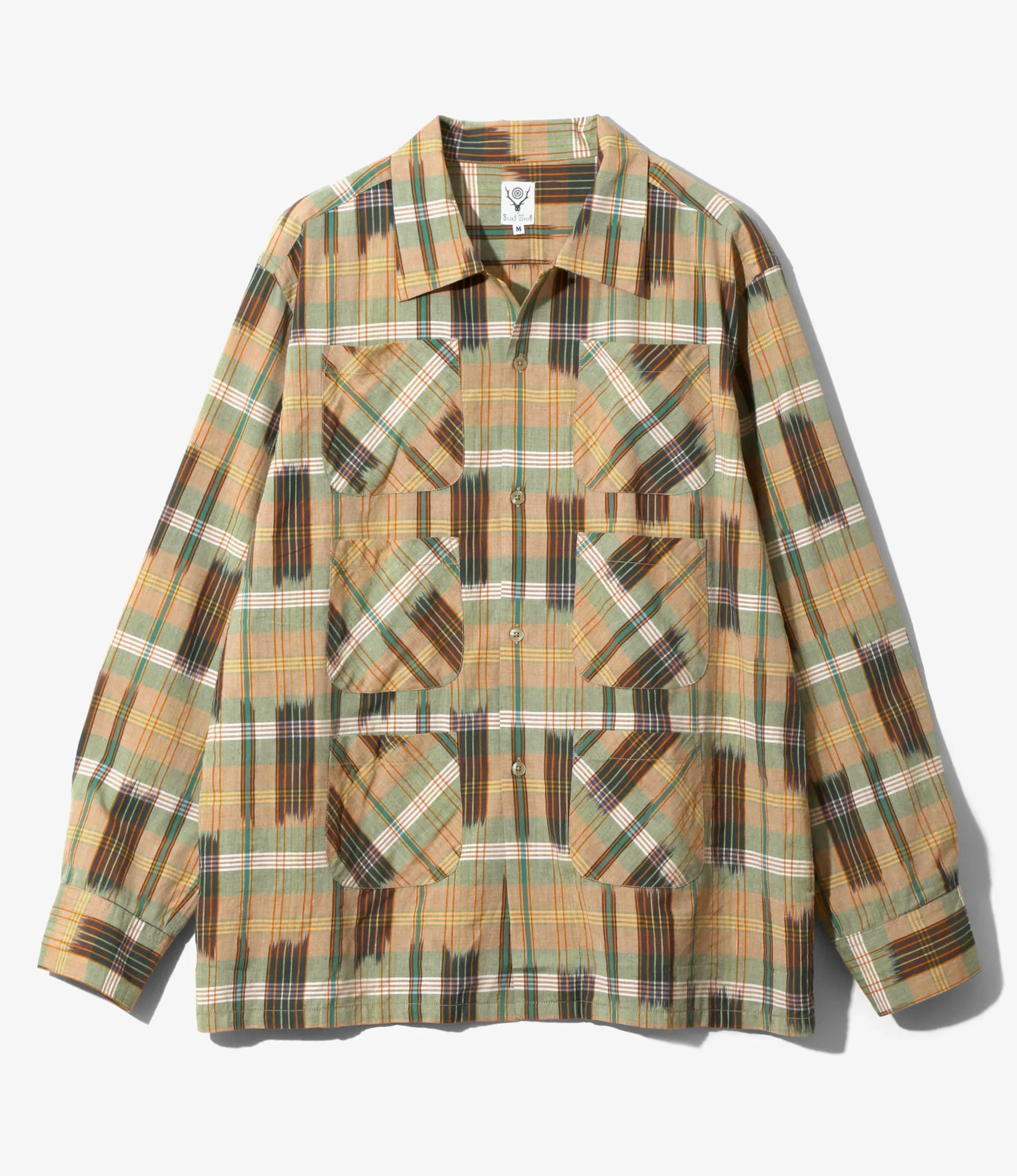 6 Pocket Shirt - Green - Madras Plaid sold by South2West8