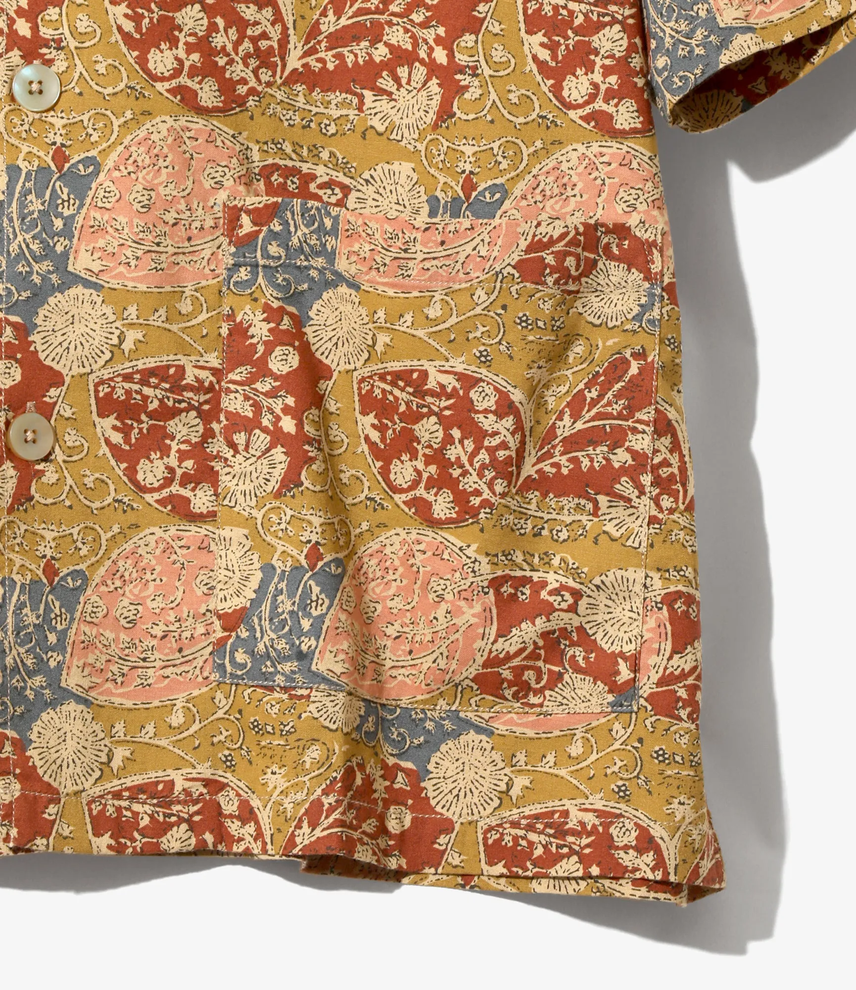Cabana Shirt - Mustard - Batik Printed sold by South2West8 product image thumbnail 2