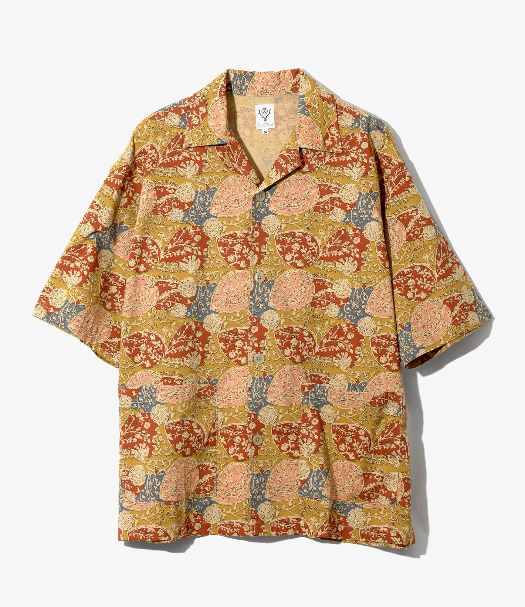 Cabana Shirt - Mustard - Batik Printed sold by South2West8
