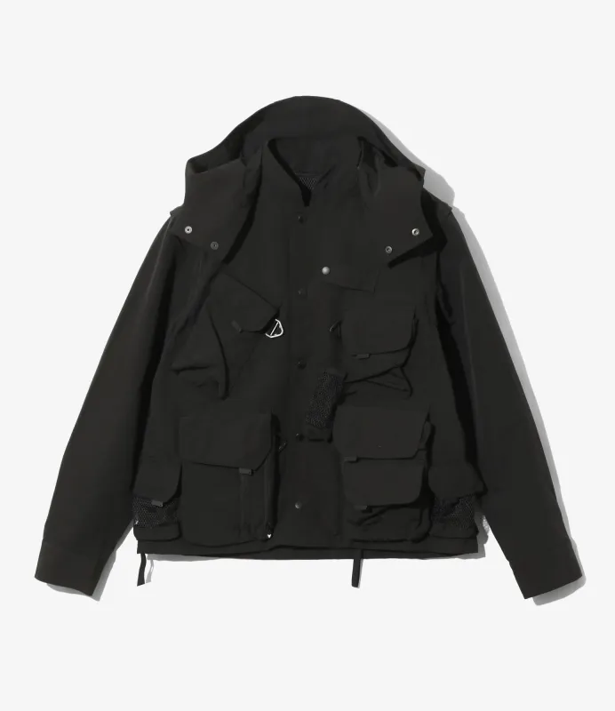 Tenkara Trout Parka - Black - C/N Grosgrain sold by South2West8