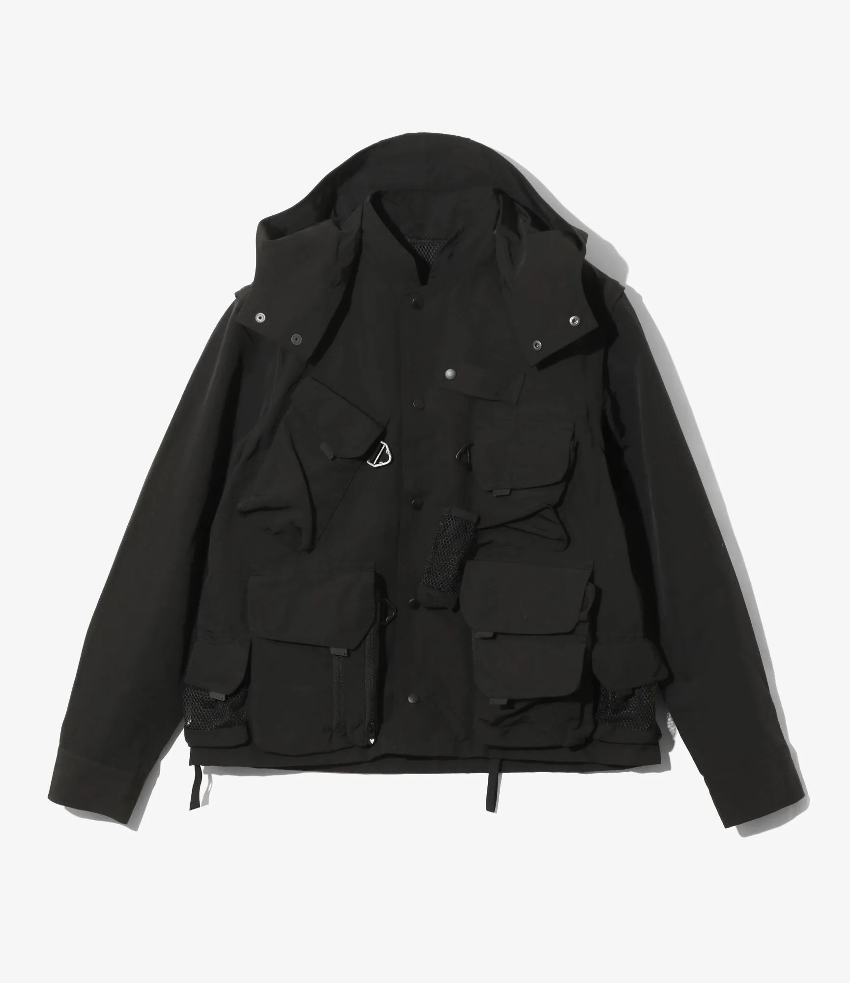 Tenkara Trout Parka - Black - C/N Grosgrain sold by South2West8