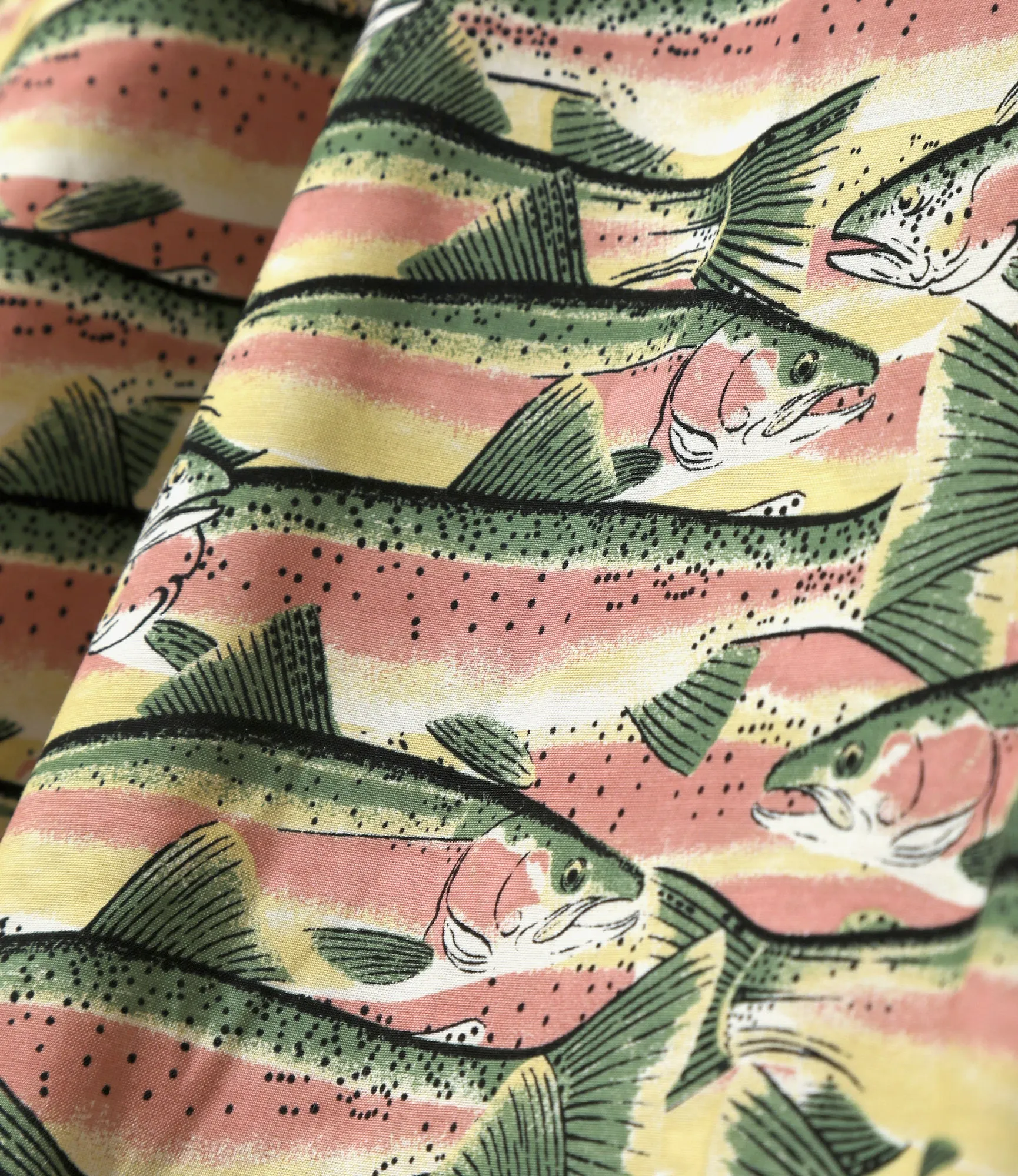 S/S Open Collar Shirt - Yellow - Trout sold by South2West8 product image thumbnail 4