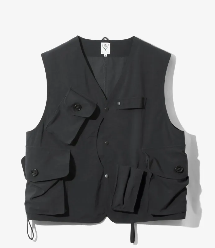 Tenkara Vest - Black - Nylon OX made by South2West8