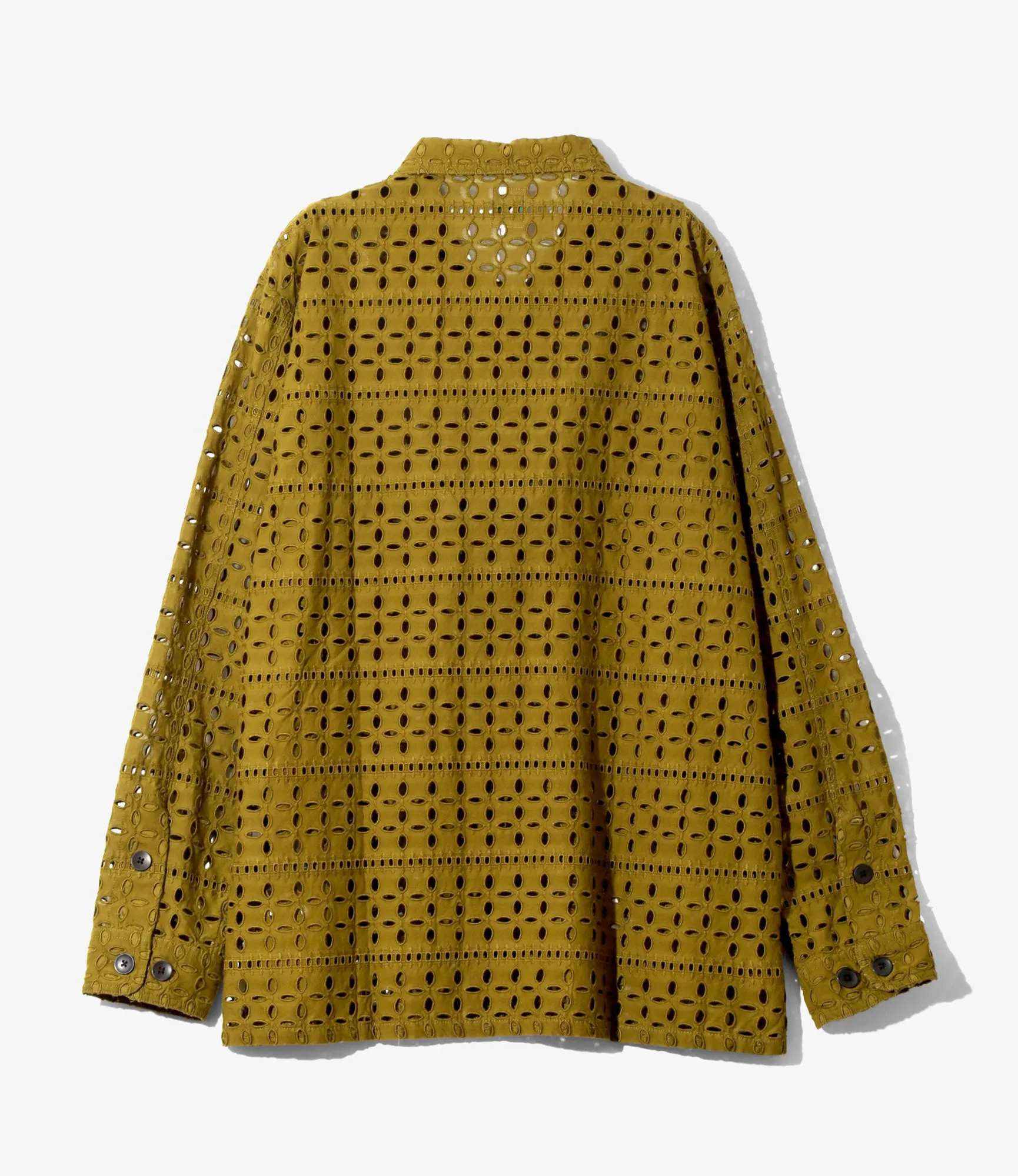 Smokey Shirt - Olive - Cutwork Embroidery sold by South2West8 product image thumbnail 4