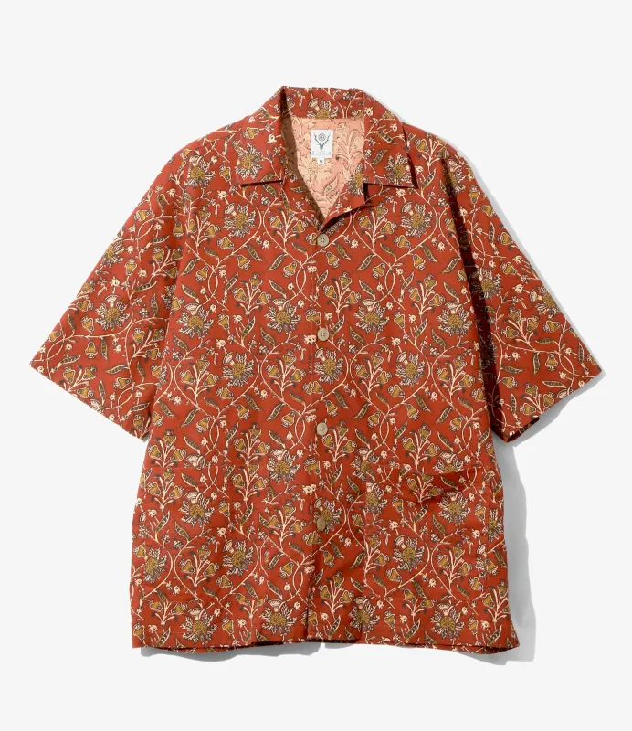 Cabana Shirt - Red - Batik Printed made by South2West8