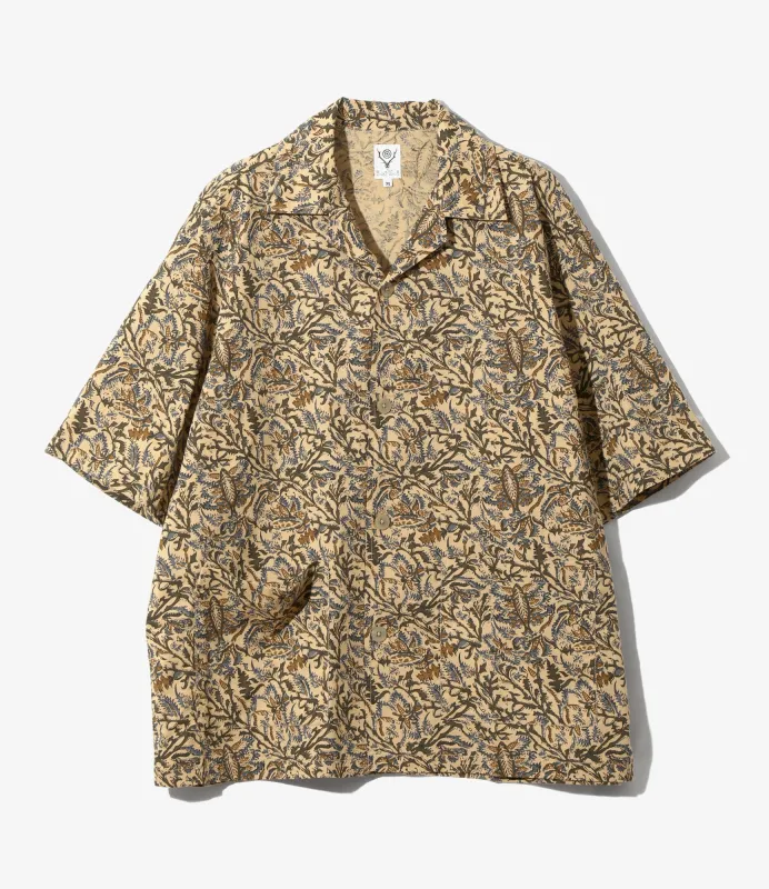 Cabana Shirt - Blue - Batik Printed made by South2West8