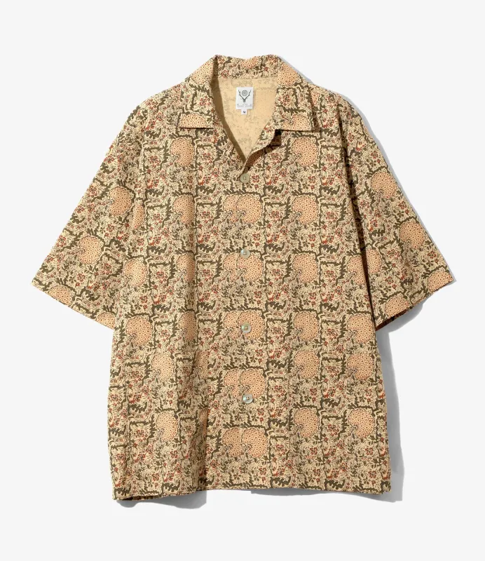 Cabana Shirt - Beige - Batik Printed made by South2West8