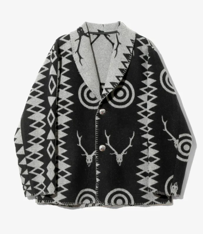 Shawl Collar Jacket - Grey - W/CA Blanket sold by South2West8