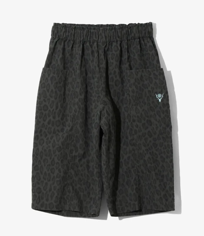 Women's Army String Cropped Pant - Charcoal - C/N Poplin / Leopard made by South2West8