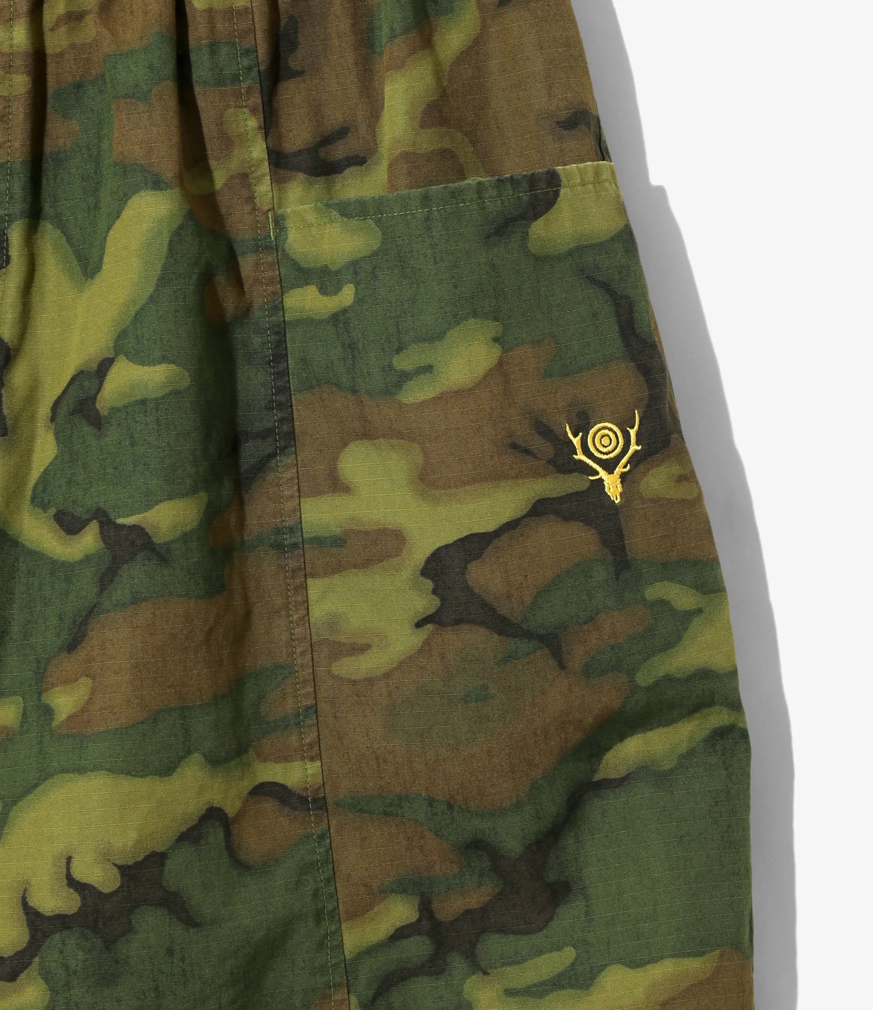 Women's Army String Cropped Pant - Green - Cotton Ripstop / Camo sold by South2West8 product image thumbnail 2