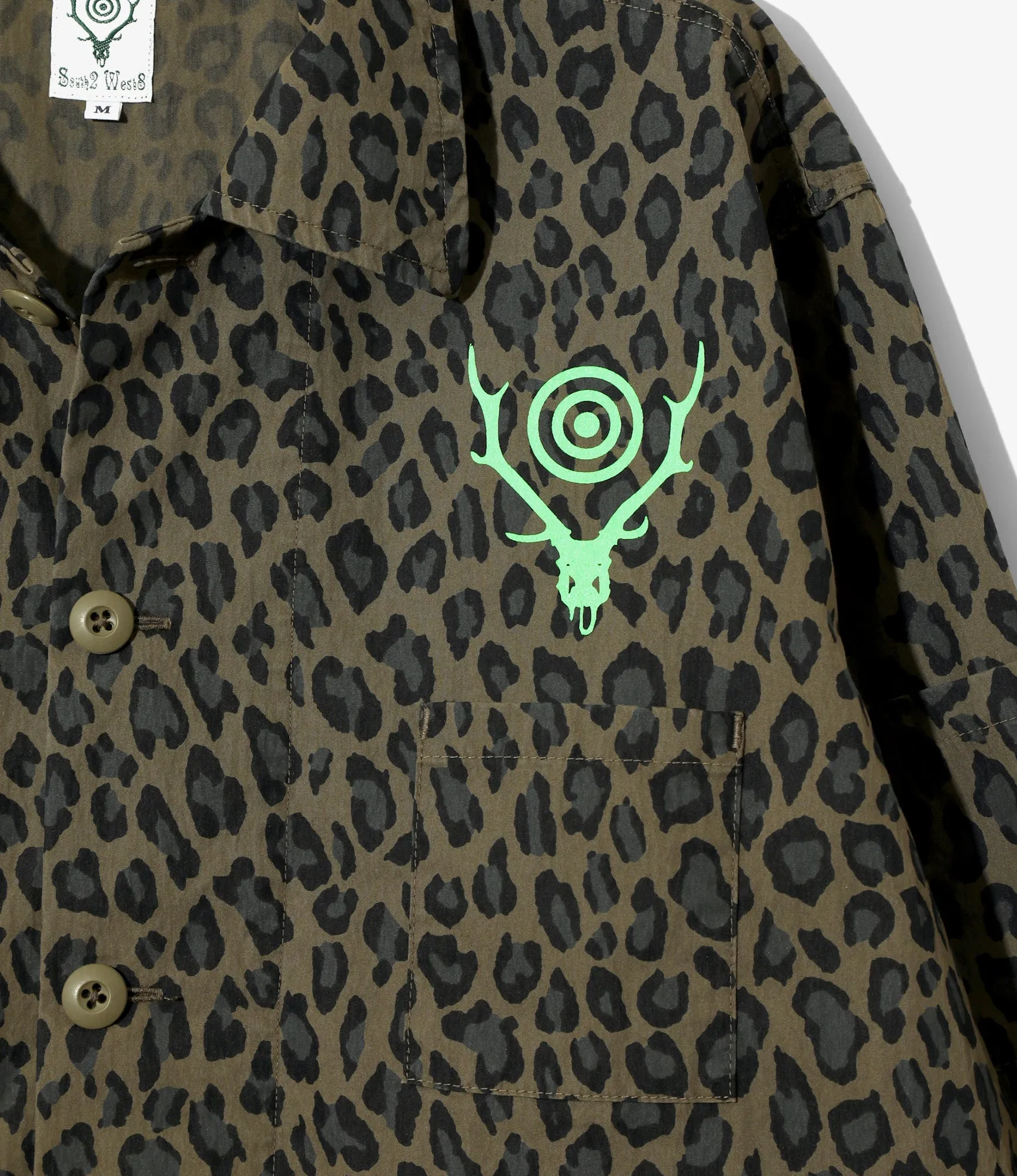 Women's Ranger Shirt - Olive - C/N Poplin / Leopard sold by South2West8 product image thumbnail 2