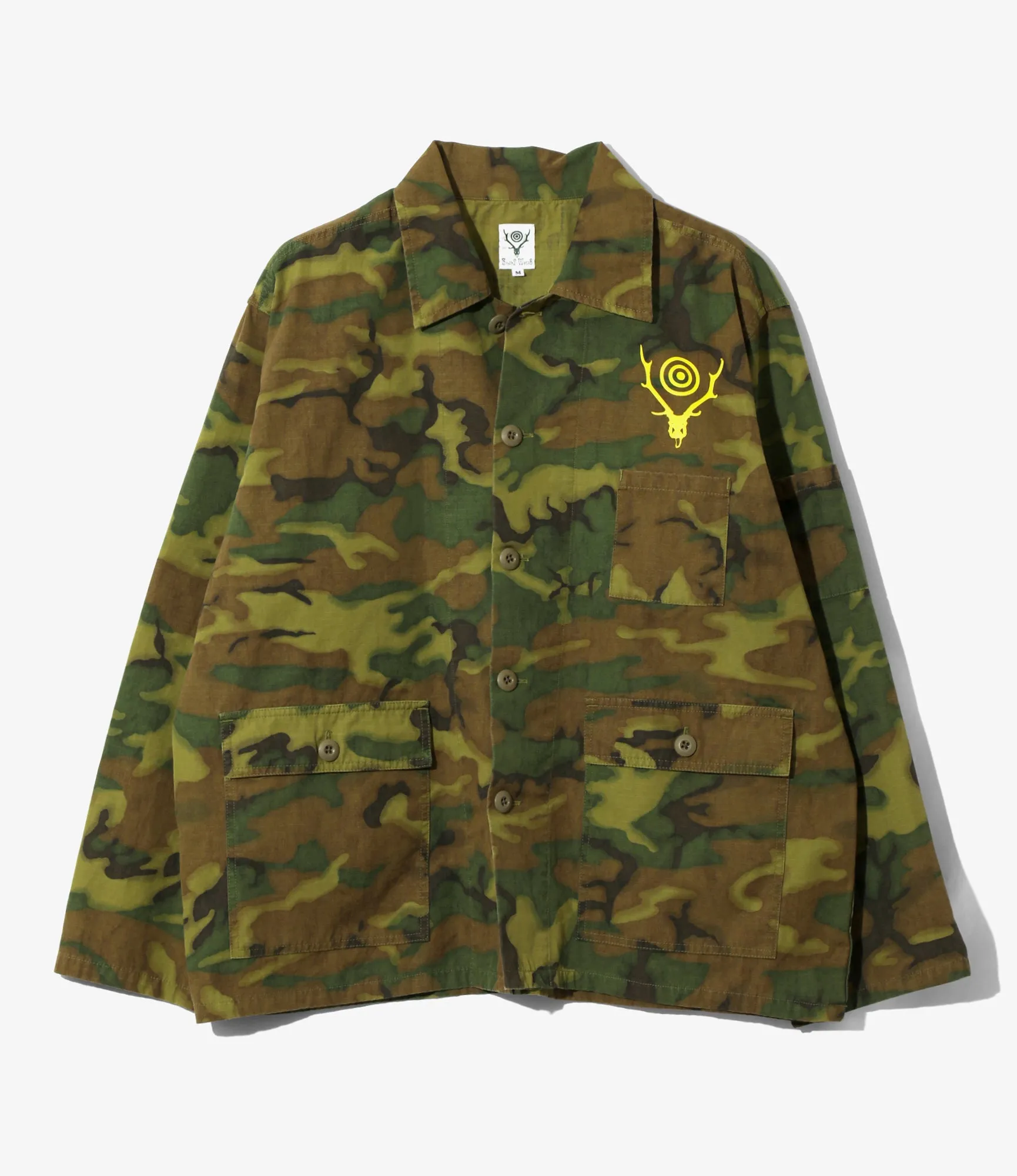 Women's Ranger Shirt - Green - Cotton Ripstop / Camo sold by South2West8