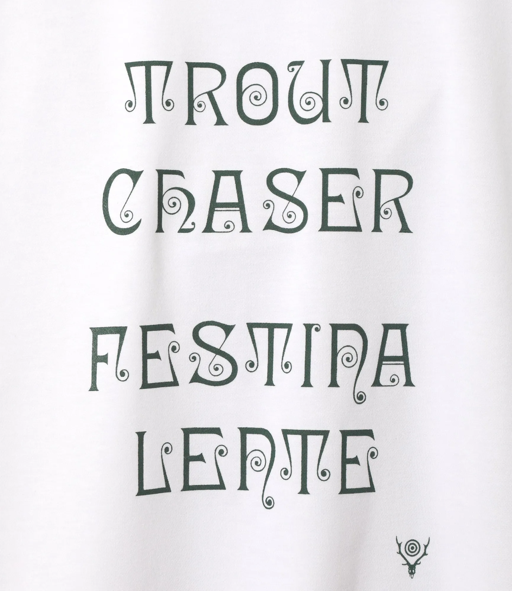 Women's S/S Crew Neck Tee - White - FESTINA LENTE sold by South2West8 product image thumbnail 2