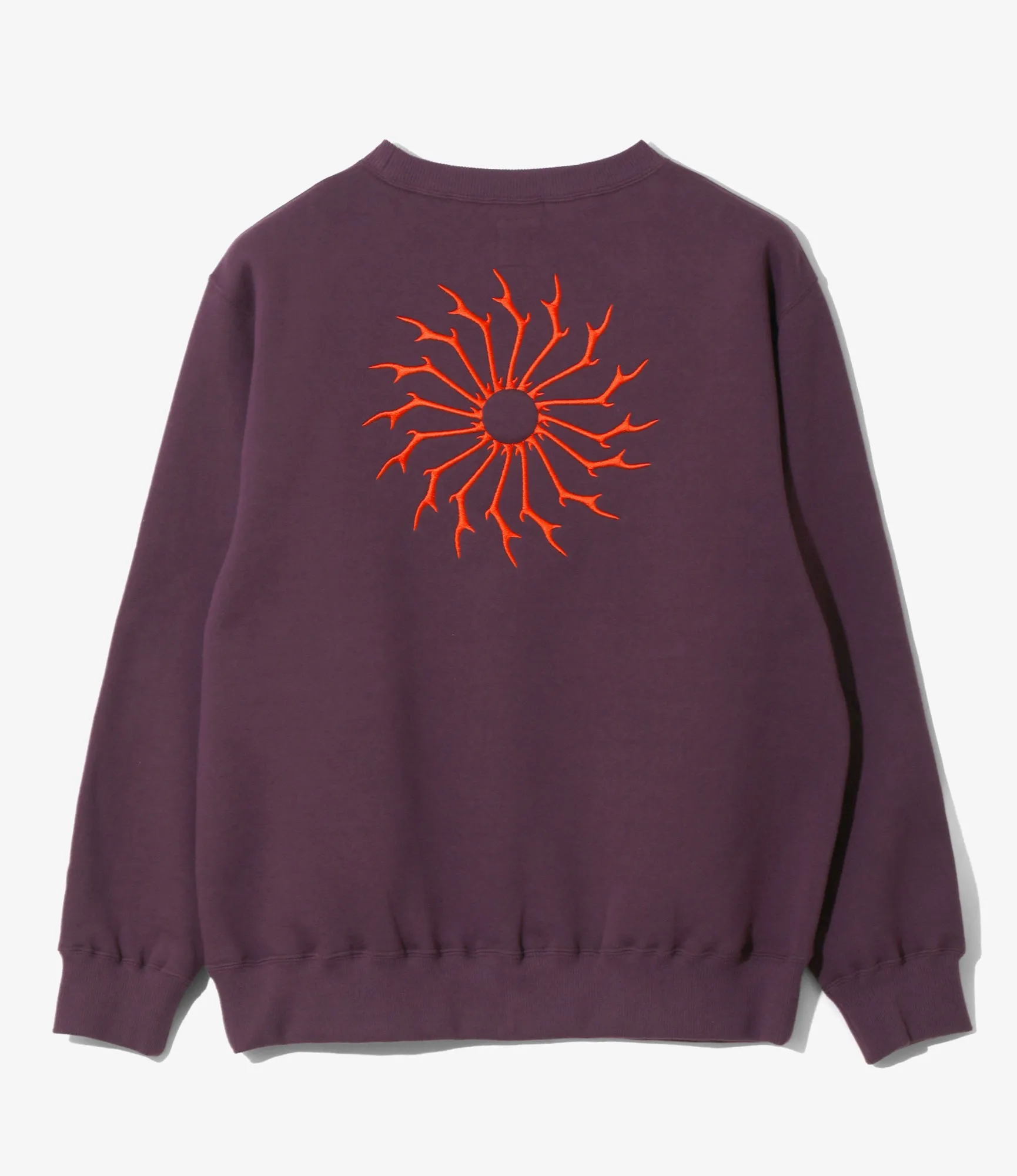 Women's Crew Neck Sweat Shirt - Purple - Cotton French Terry sold by South2West8 product image thumbnail 3