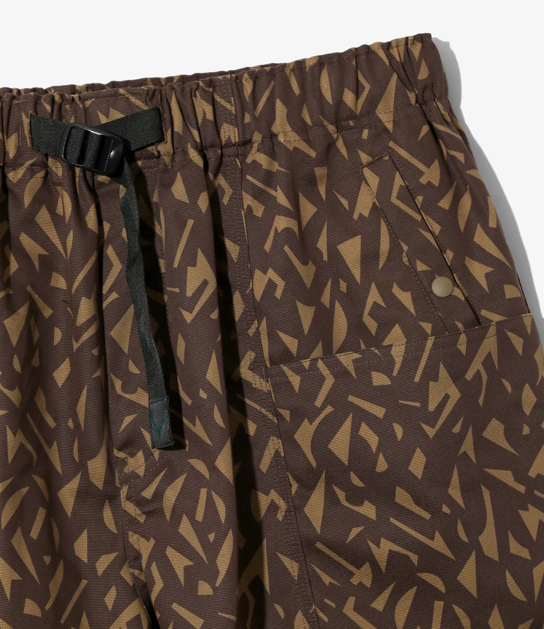 Belted C.S. Short - Brown - Cotton Grosgrain / Printed sold by South2West8 product image thumbnail 2