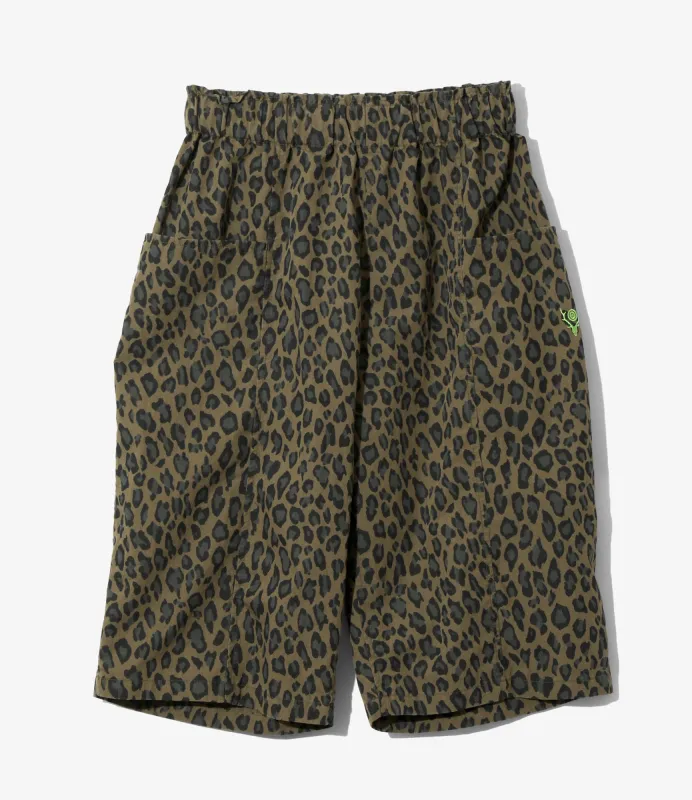 Women's Army String Cropped Pant - Olive - C/N Poplin / Leopard made by South2West8