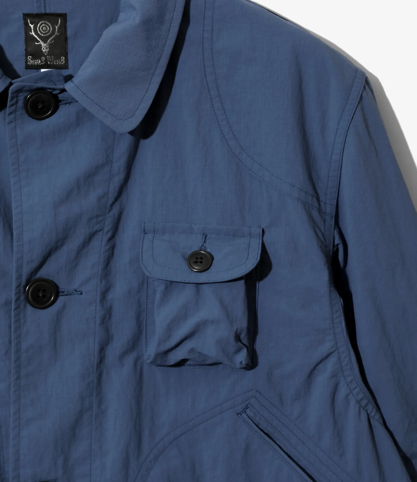 Field Jacket - Blue - Nylon Ripstop sold by South2West8 product image thumbnail 2